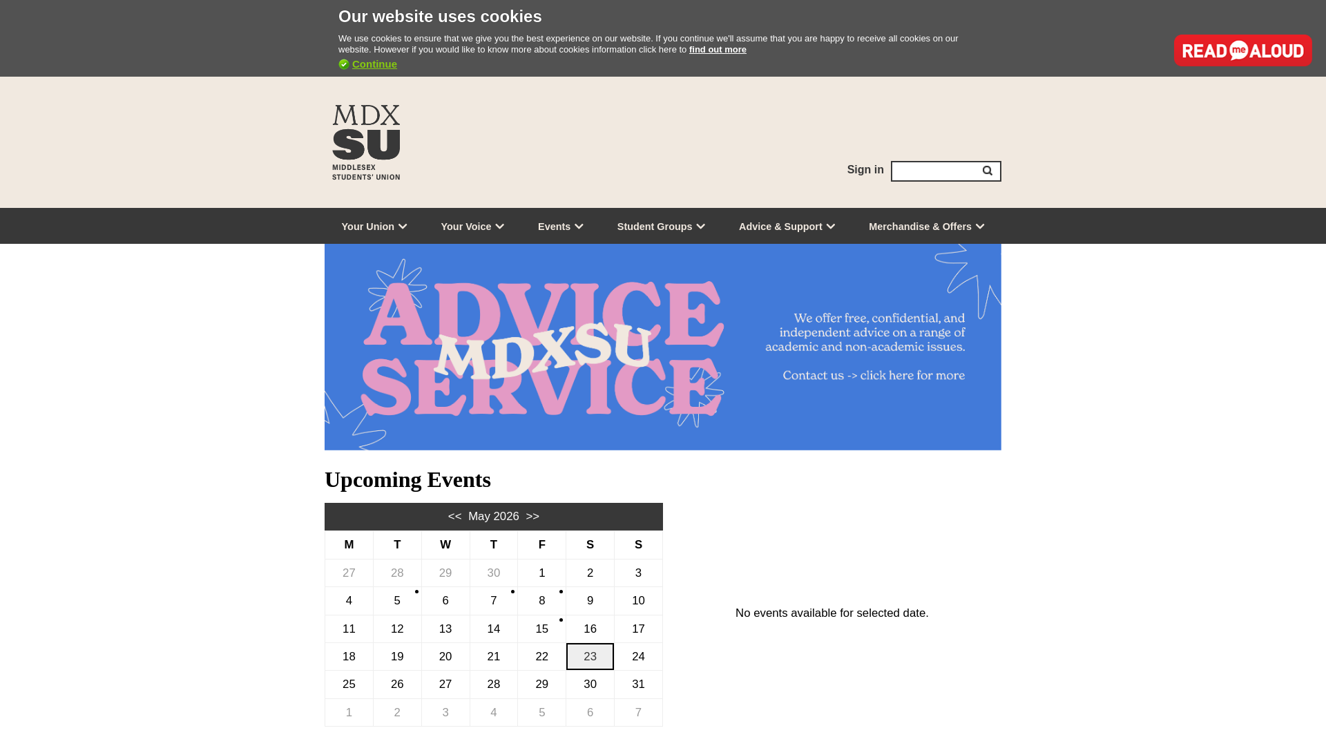 Website screenshot