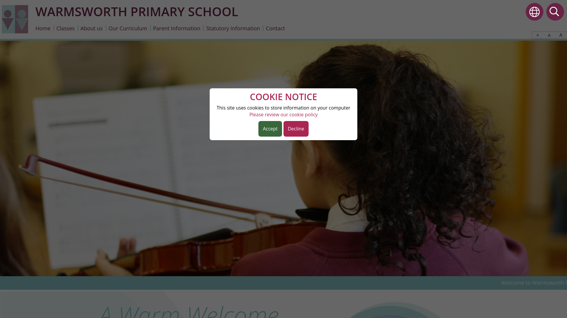 Website screenshot