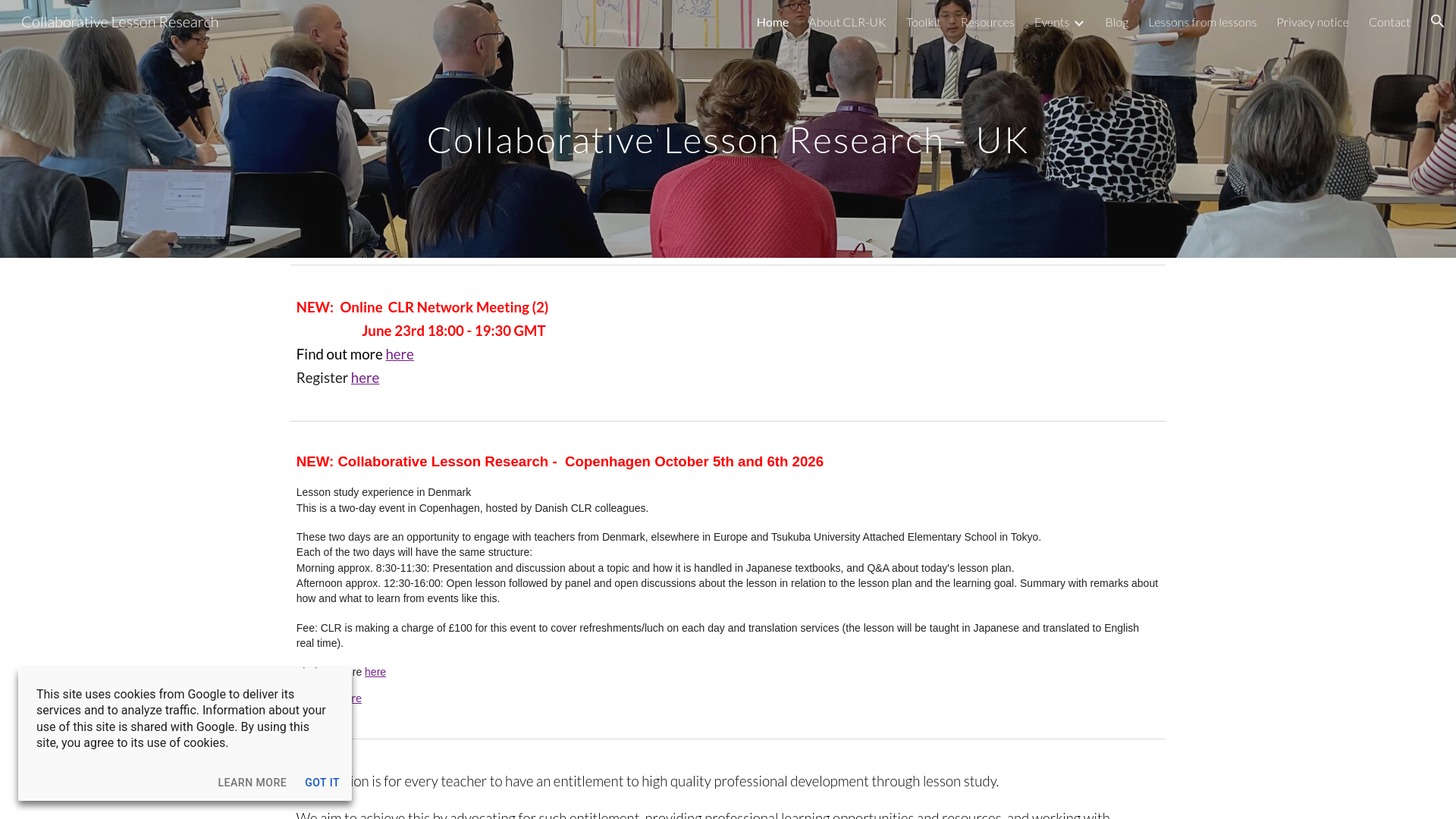 Website screenshot