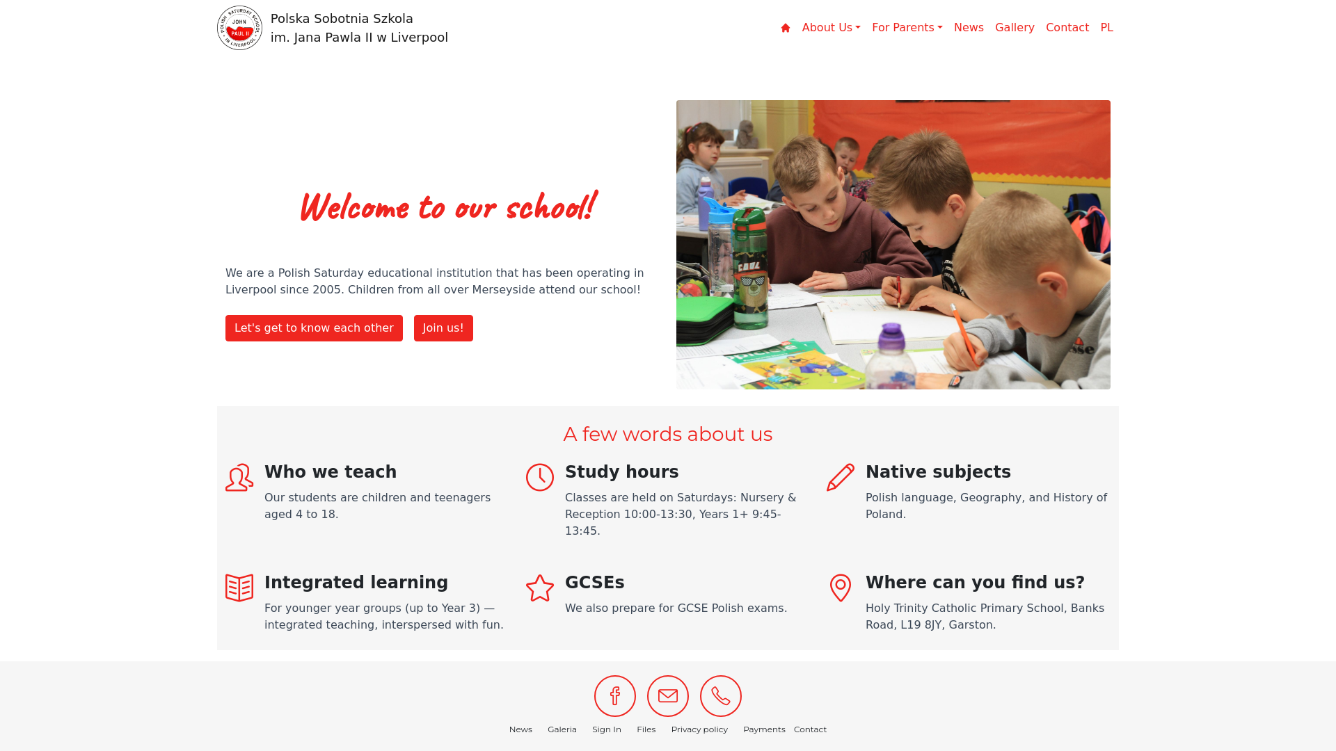 Website screenshot