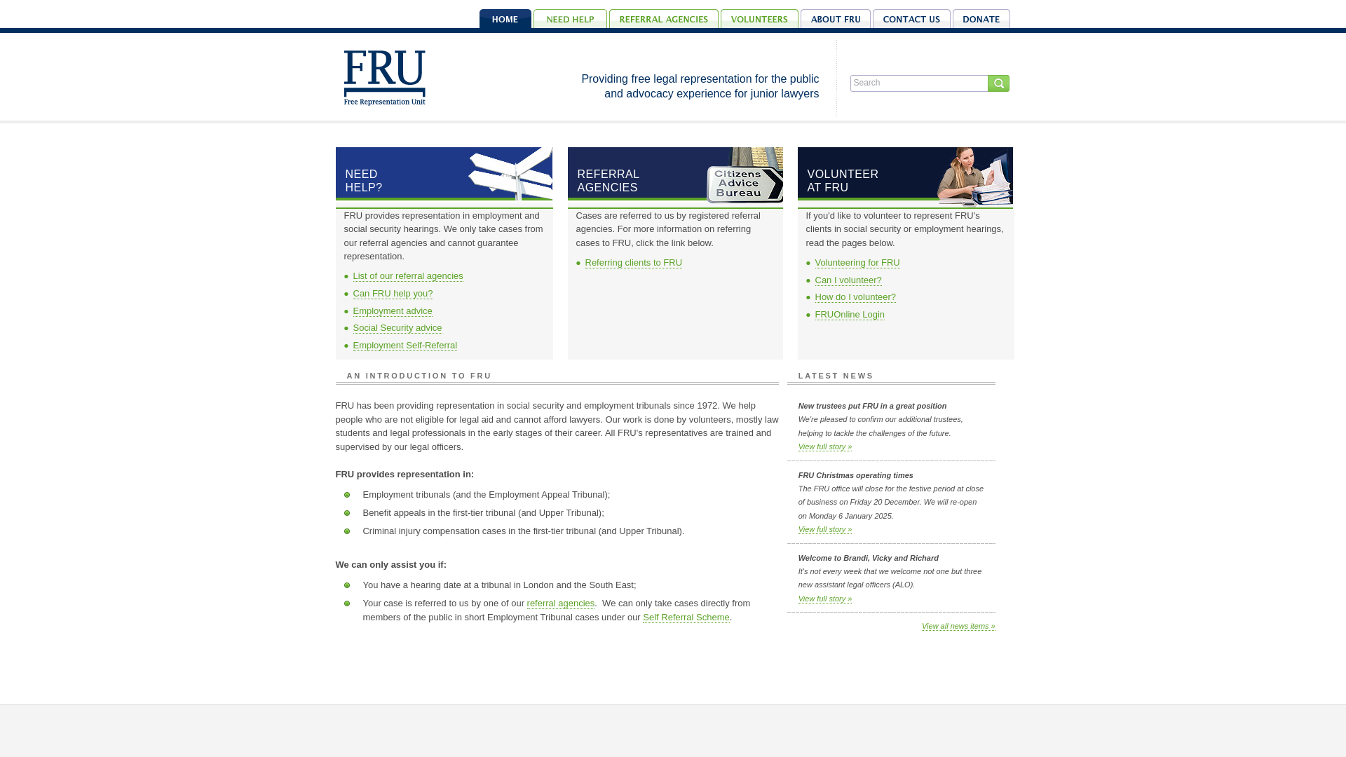 Website screenshot