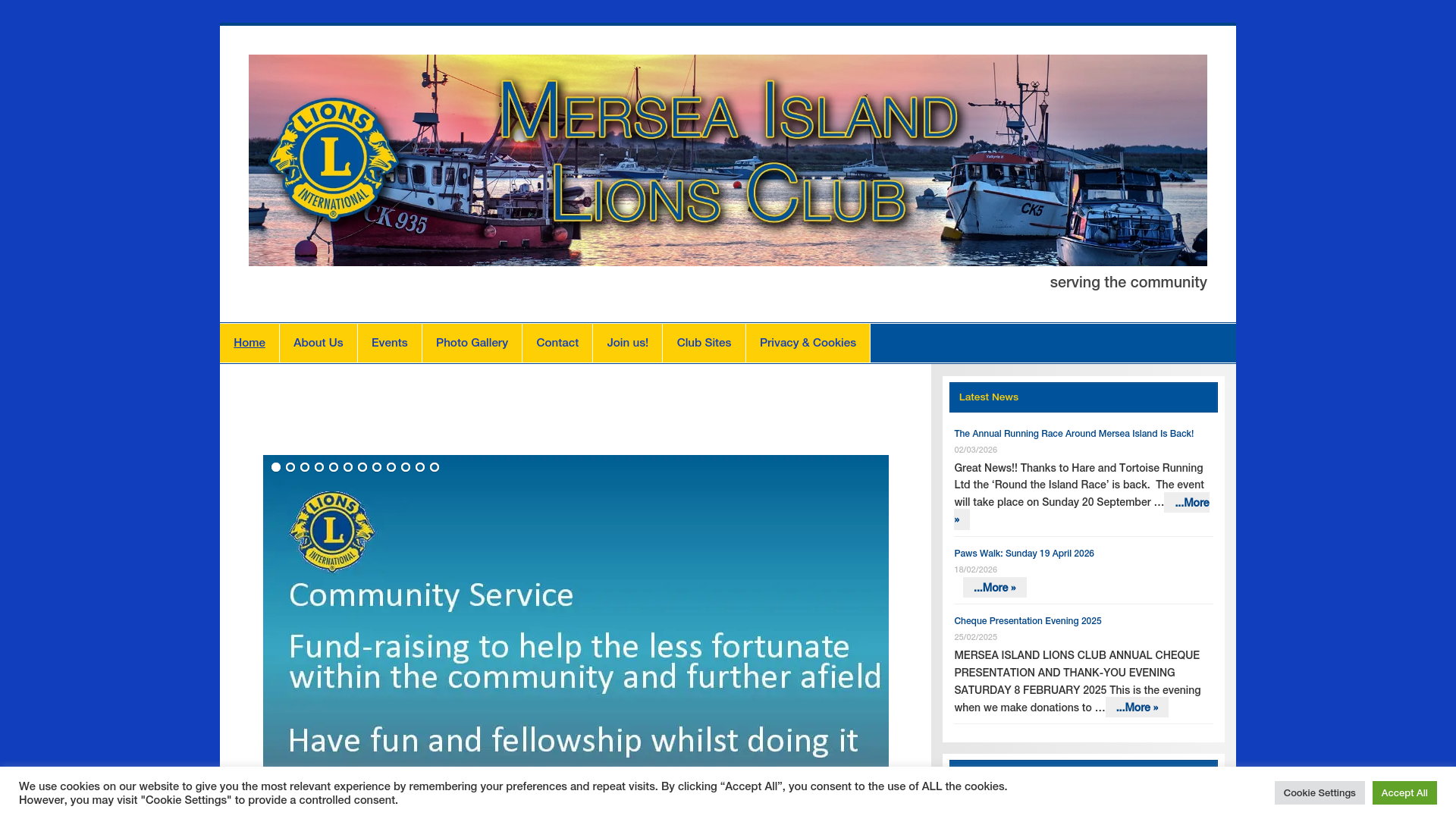 Website screenshot