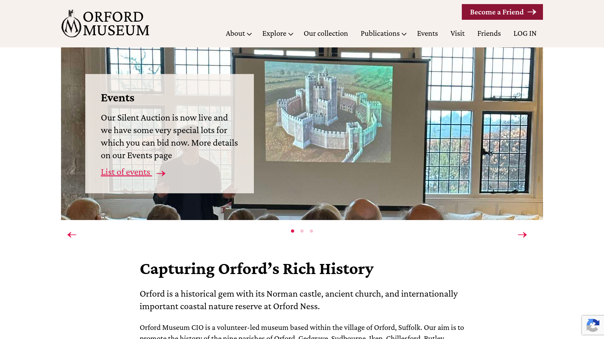 Website screenshot