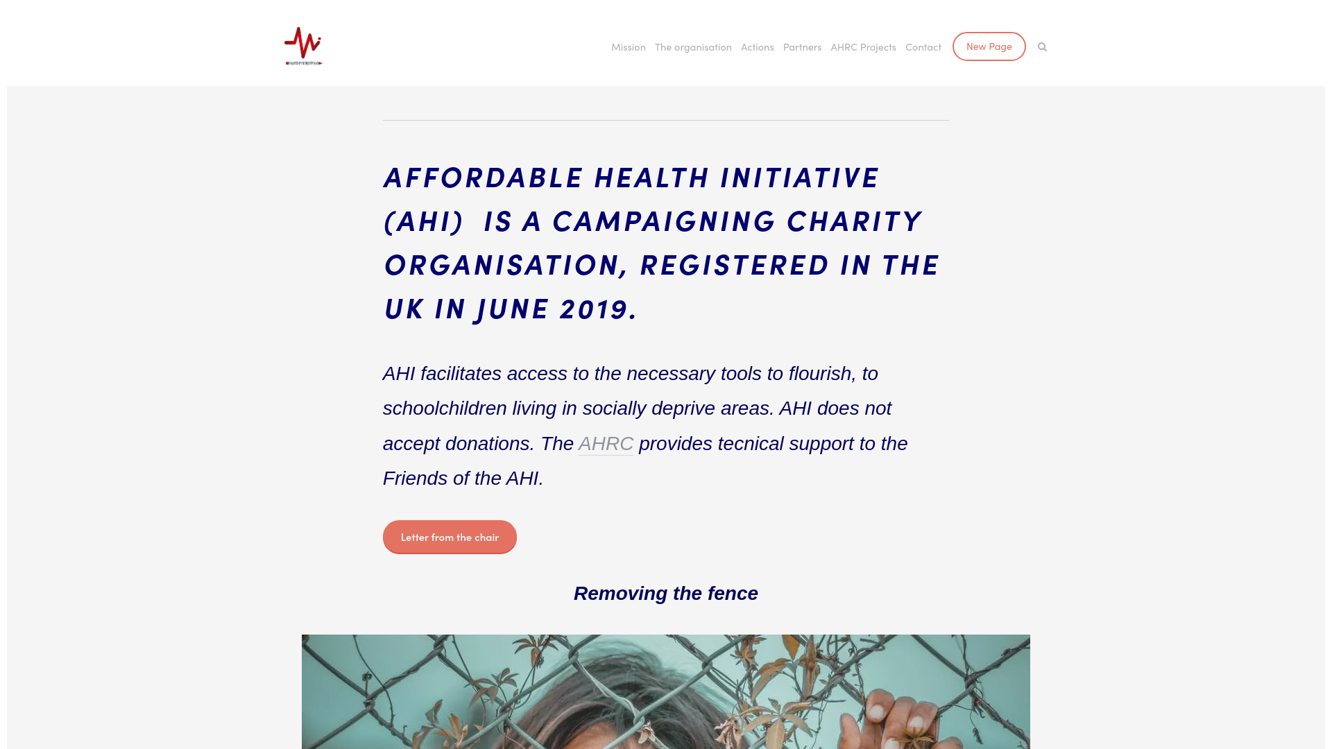 Website screenshot