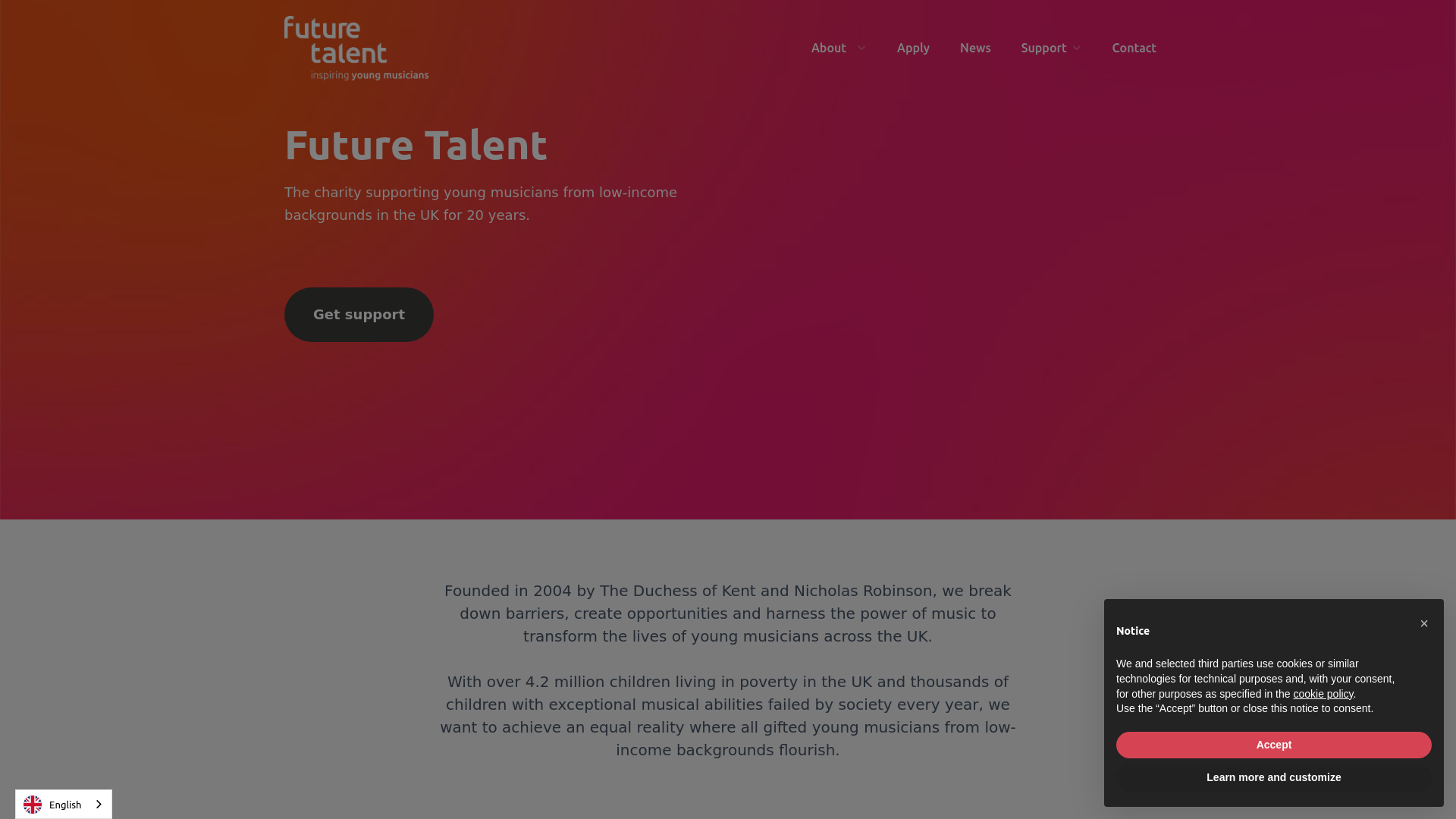 Website screenshot