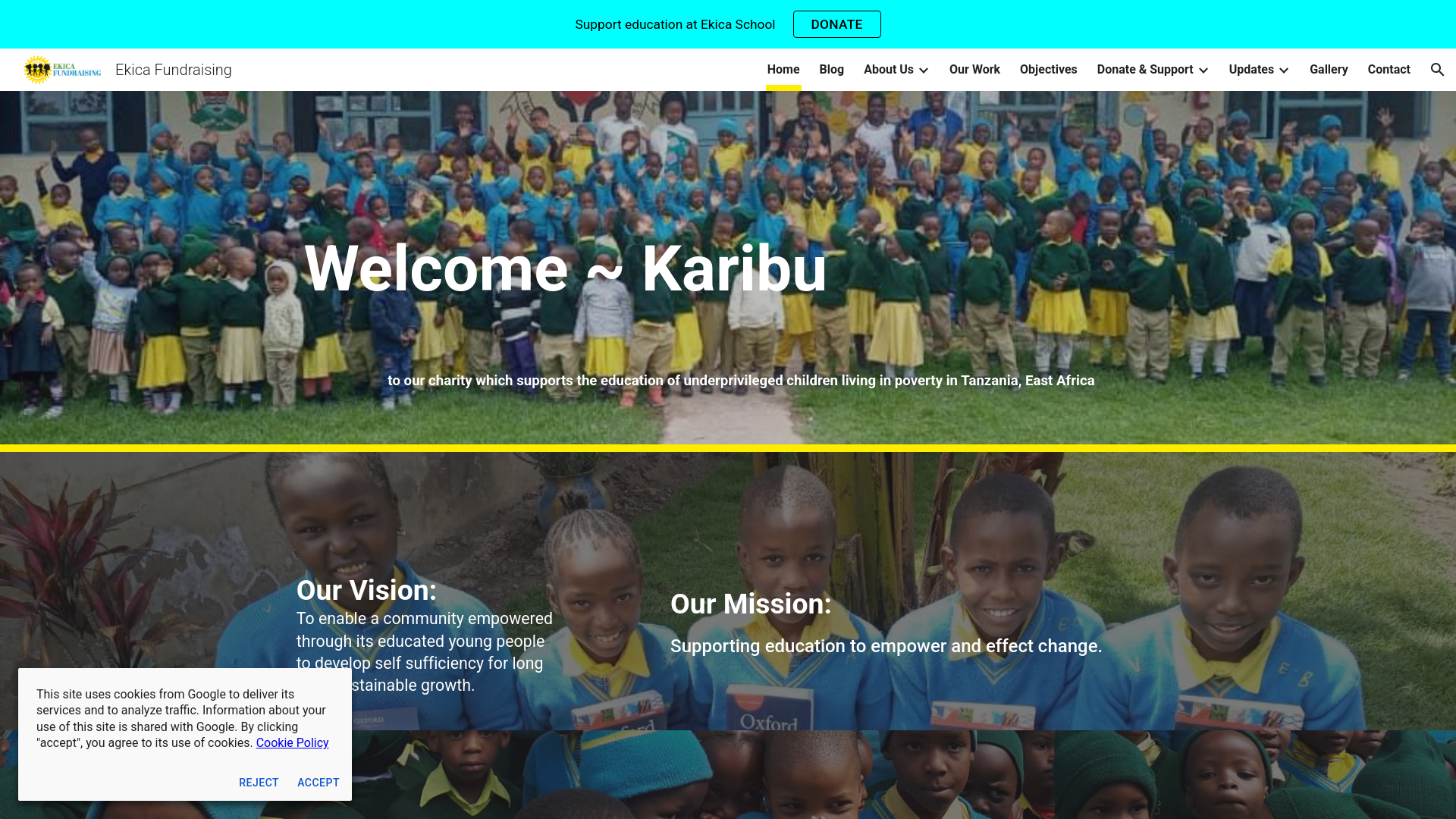 Website screenshot