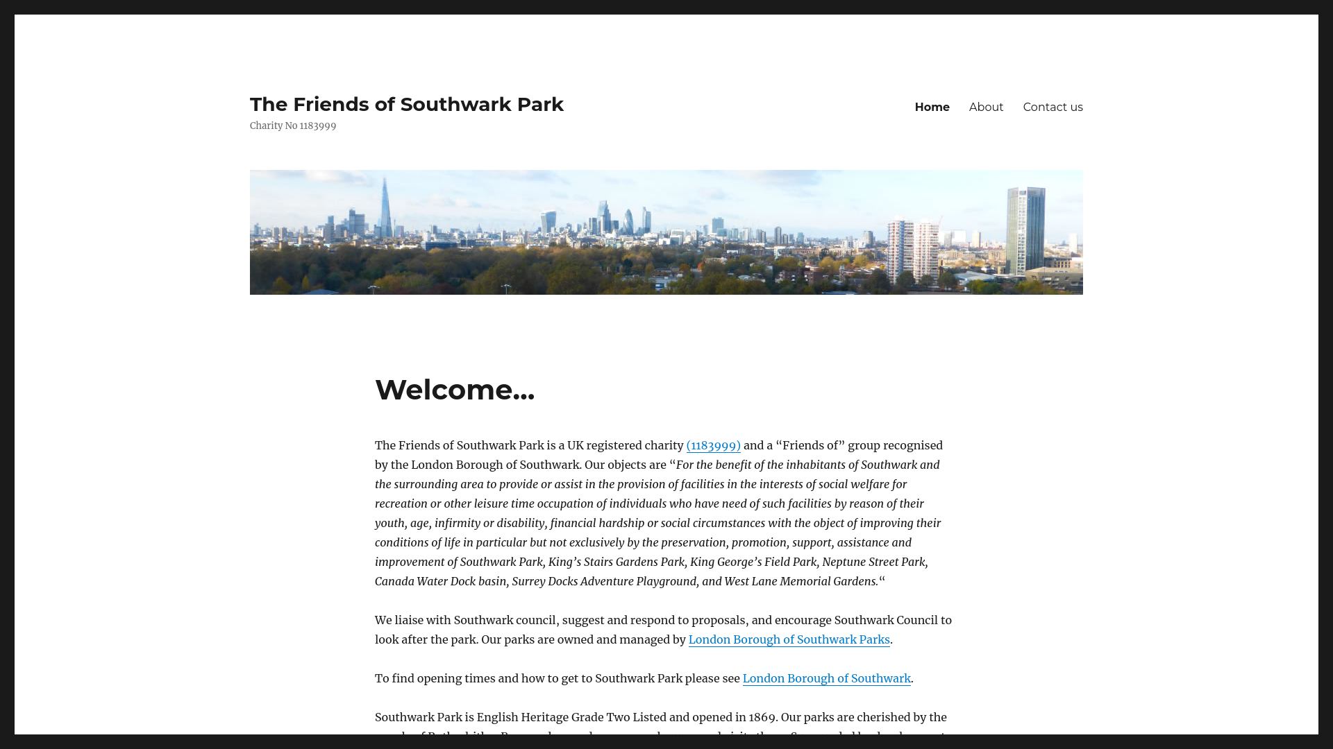 Website screenshot