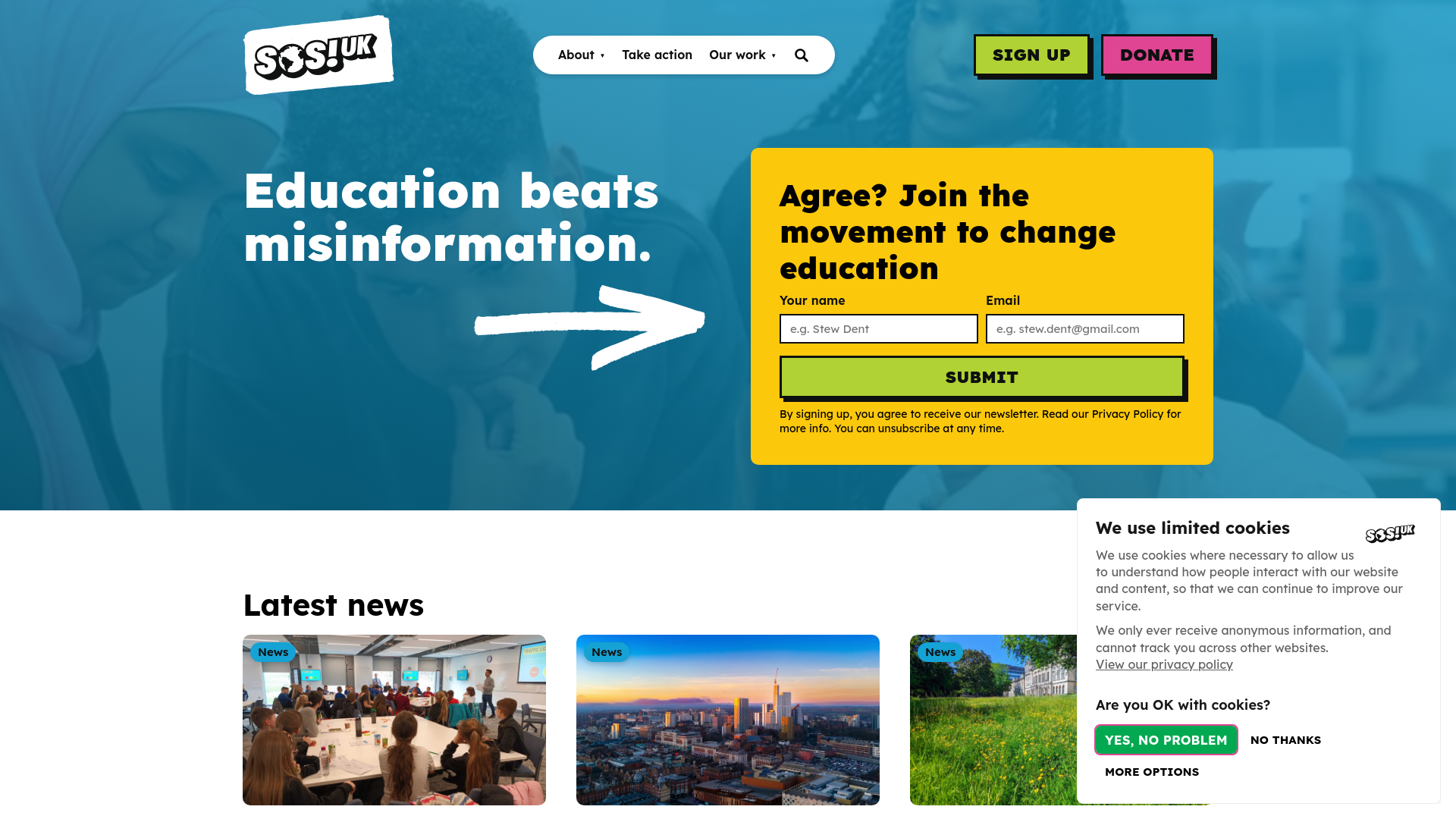Website screenshot
