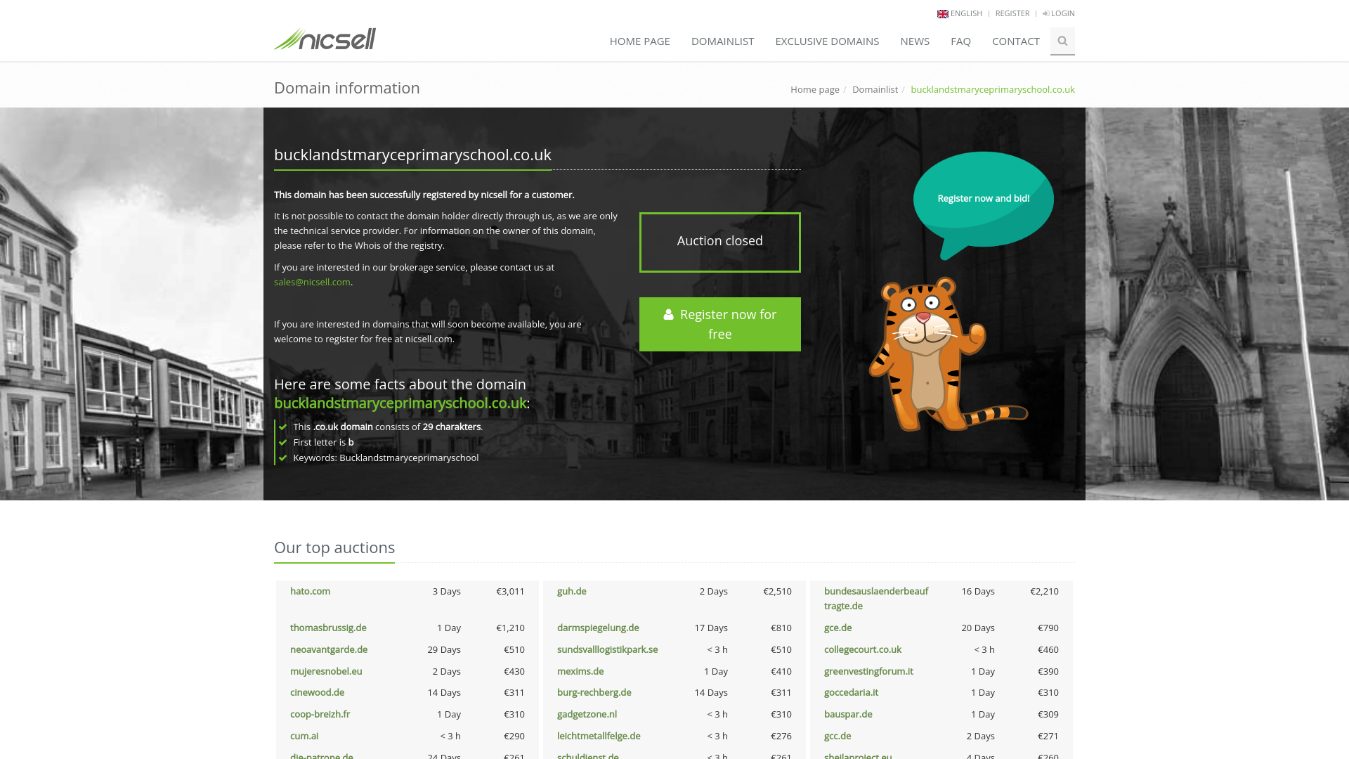 Website screenshot