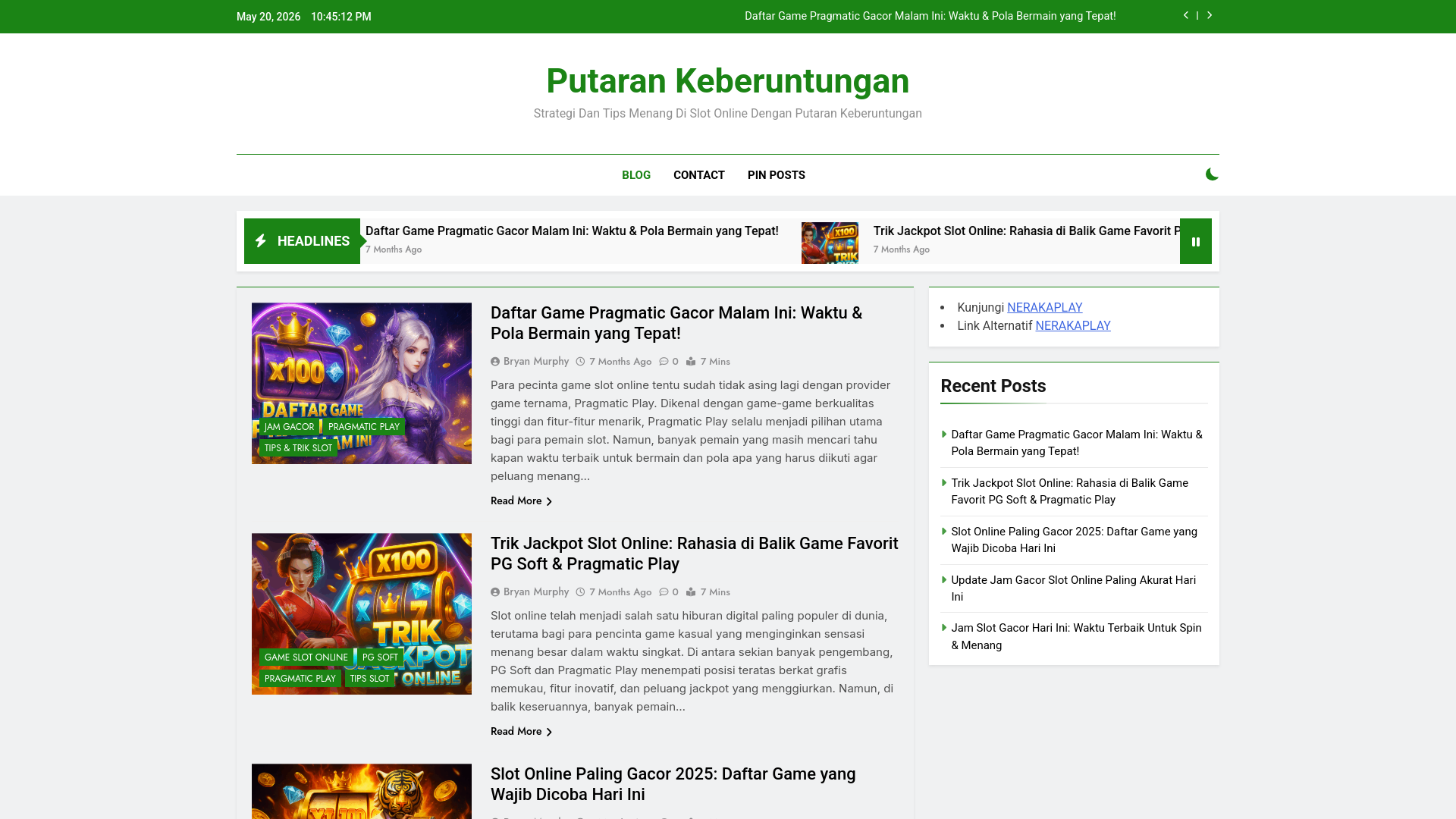 Website screenshot