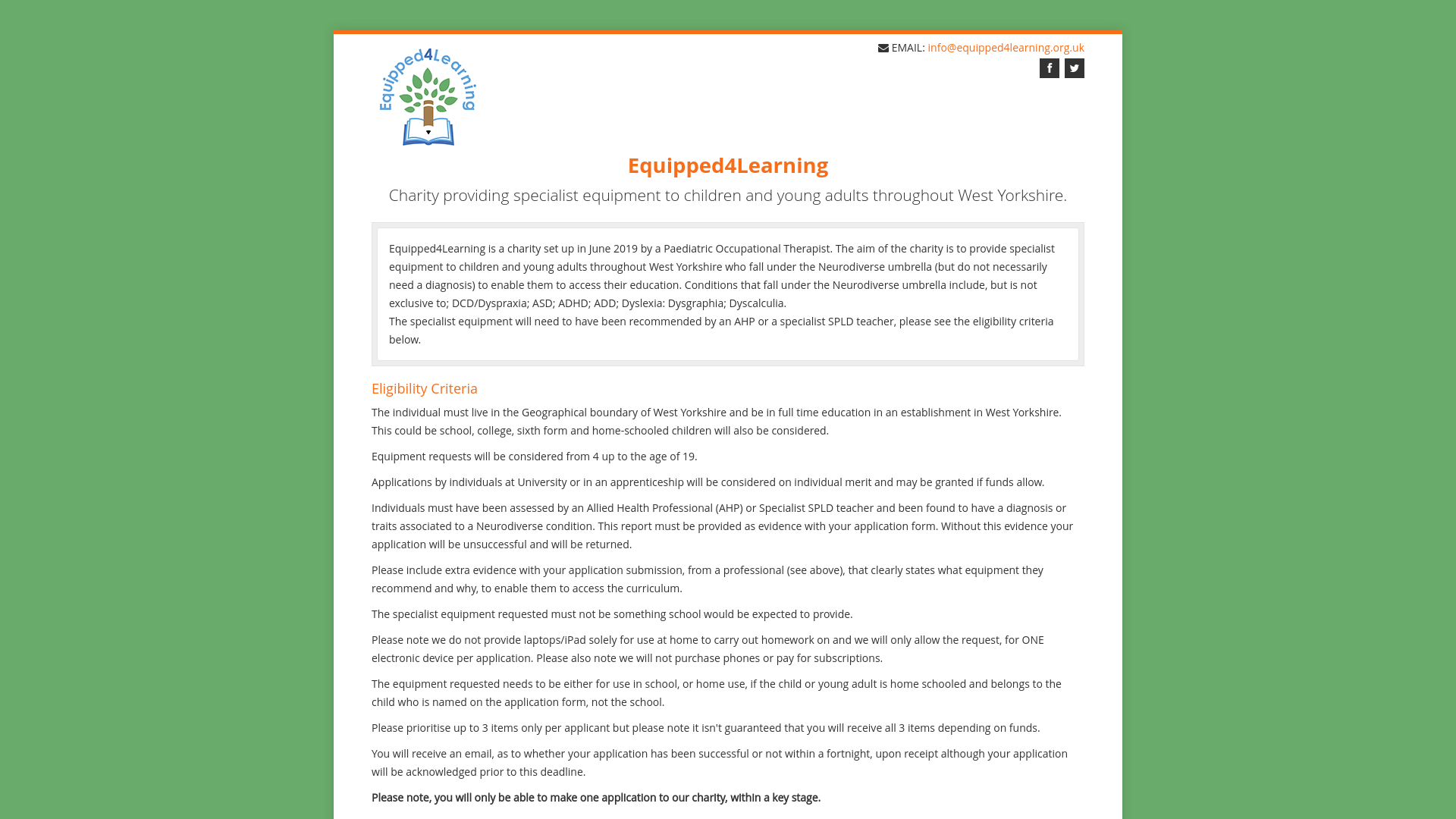 Website screenshot