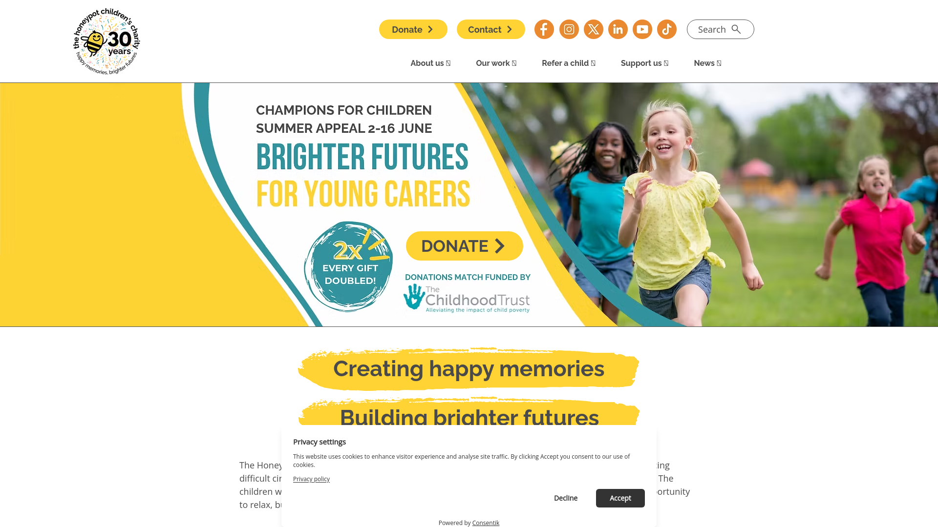 Website screenshot