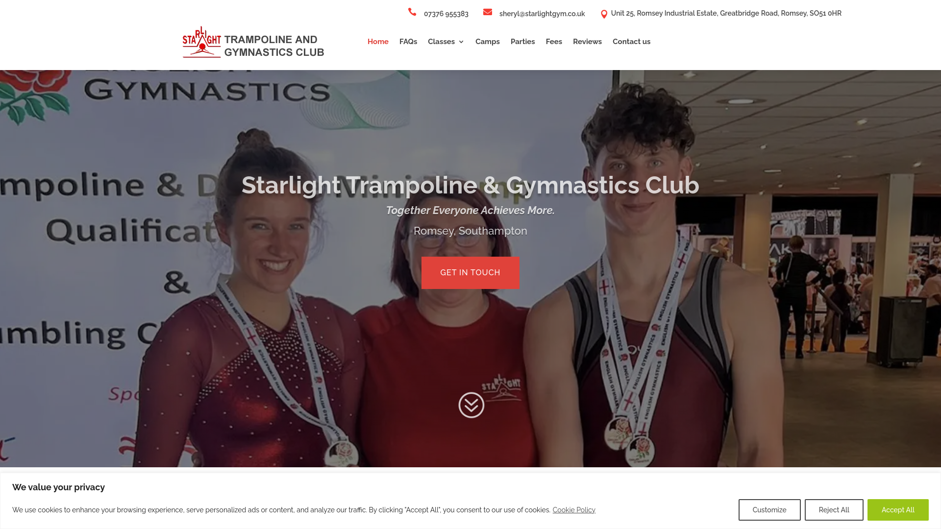 Website screenshot