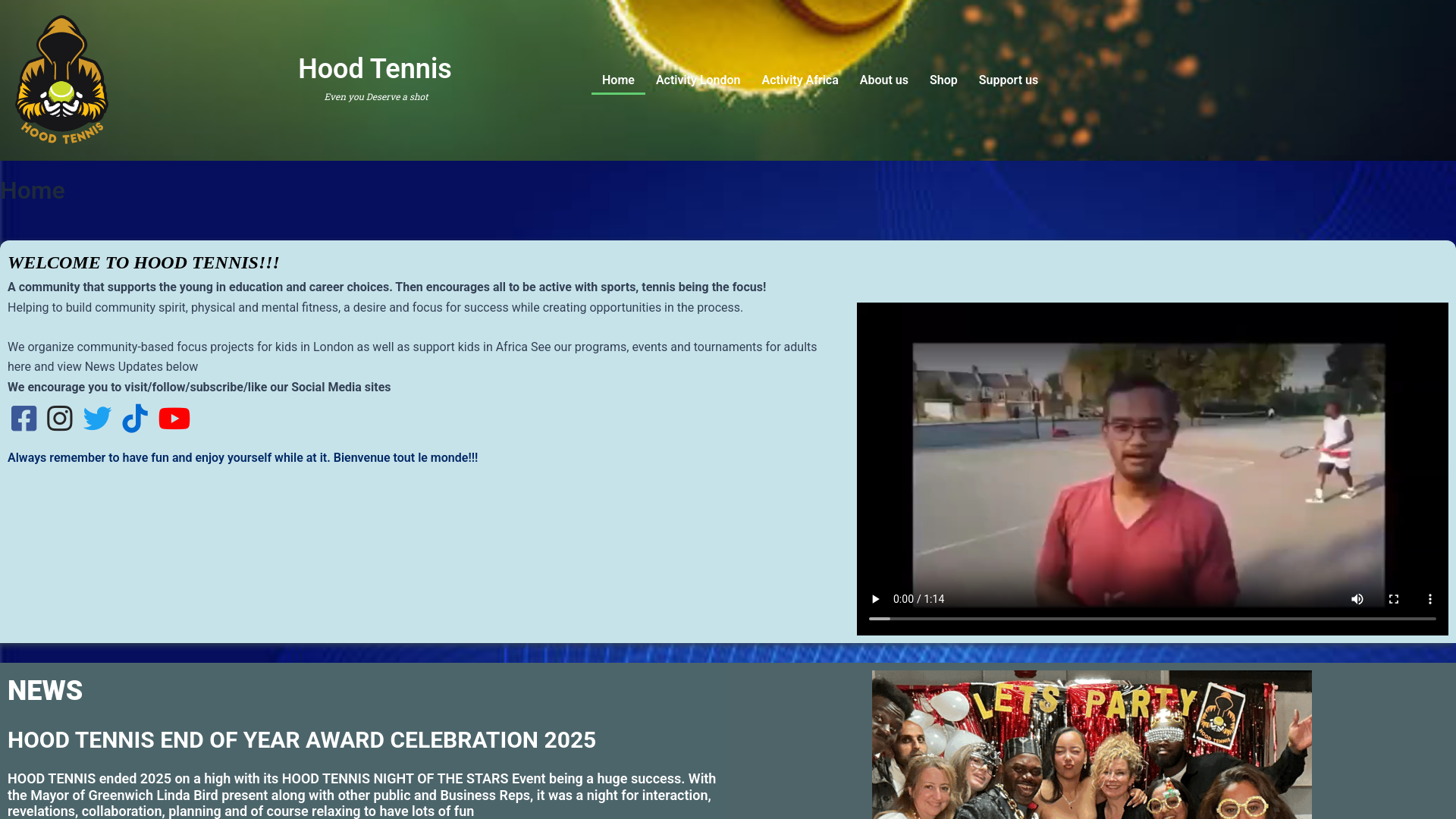 Website screenshot