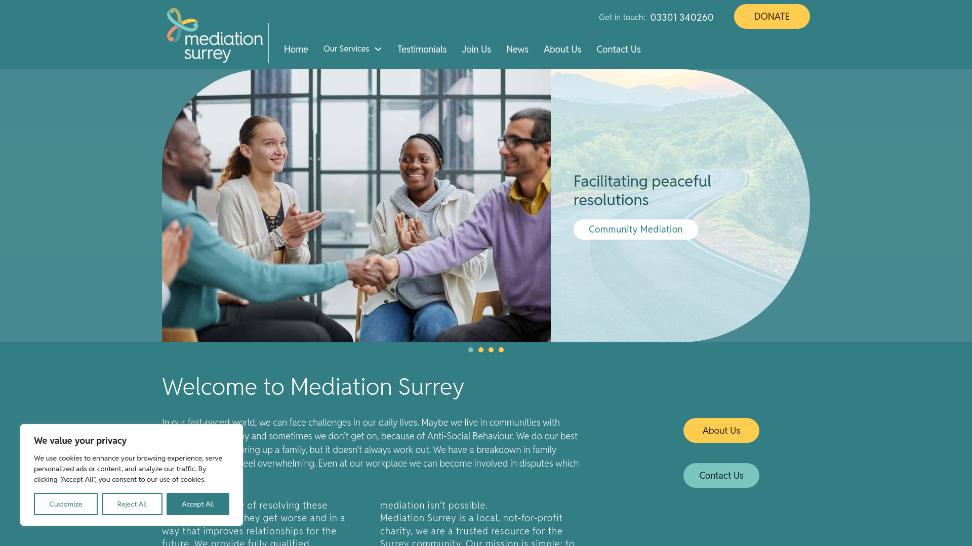 Website screenshot