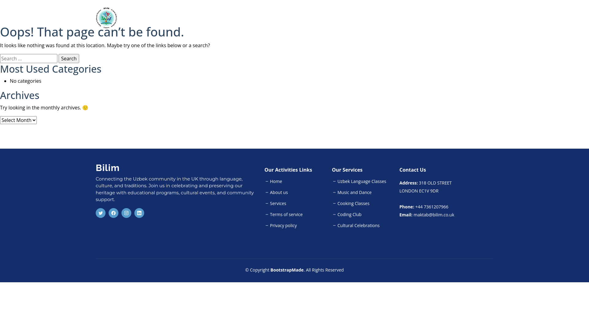 Website screenshot