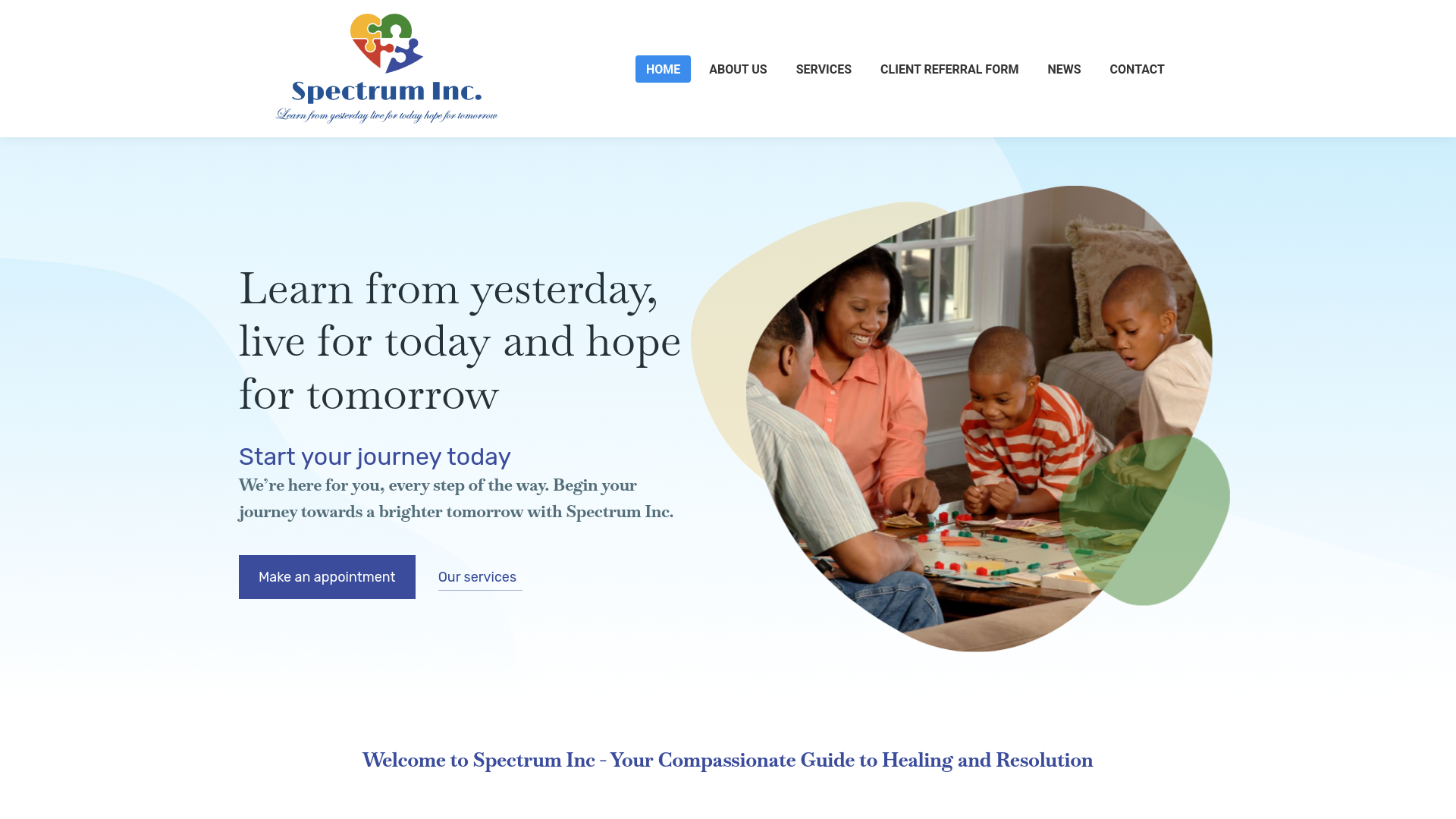 Website screenshot