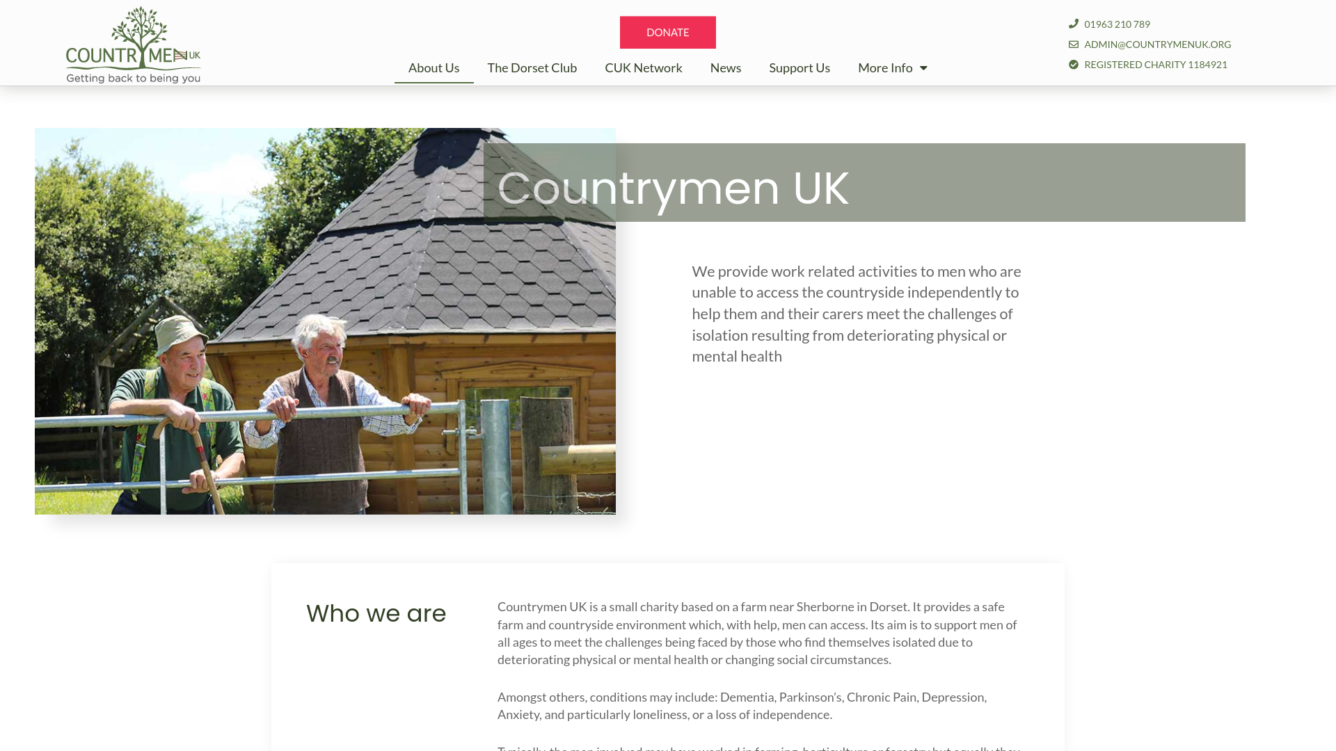 Website screenshot