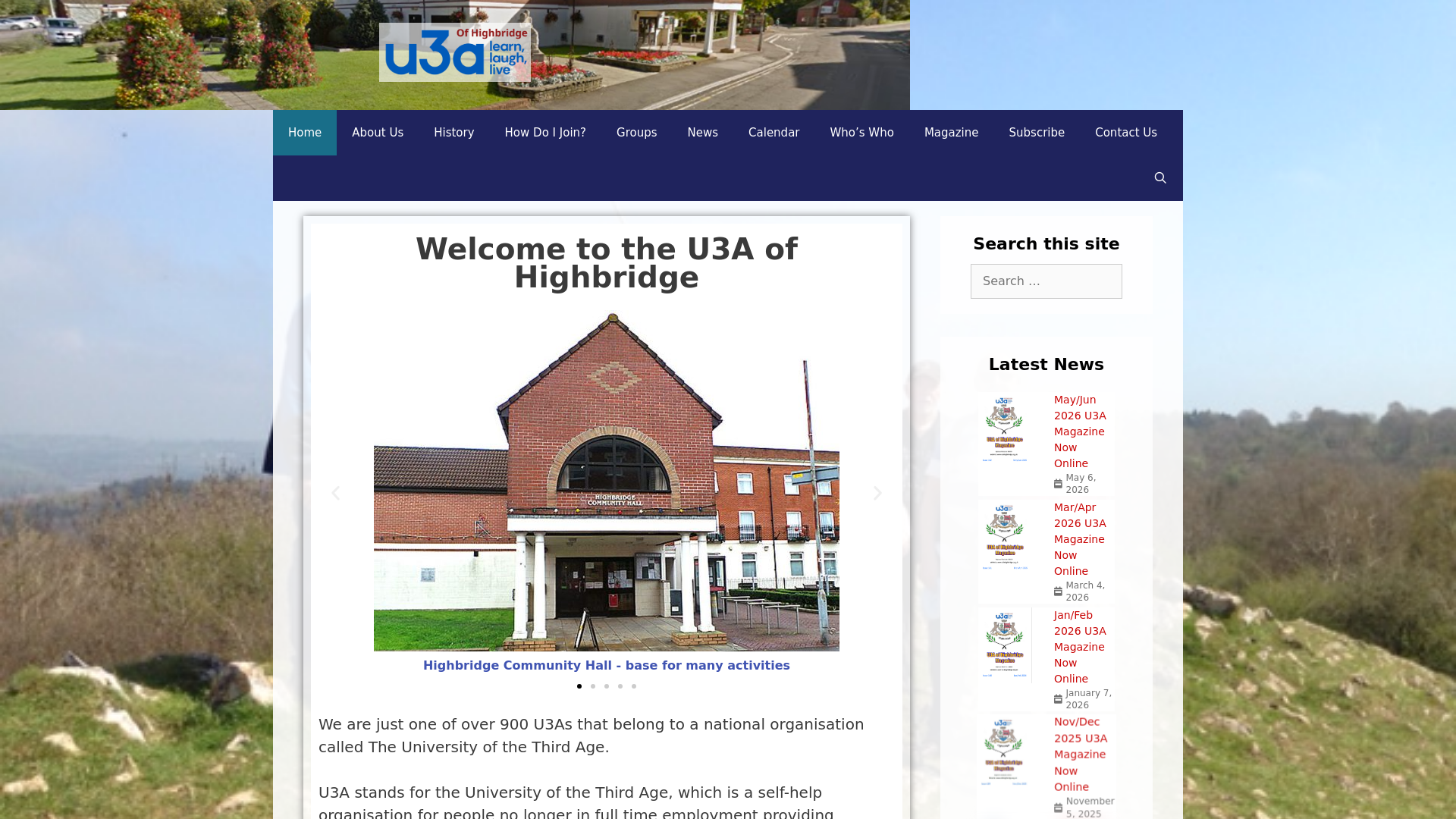 Website screenshot
