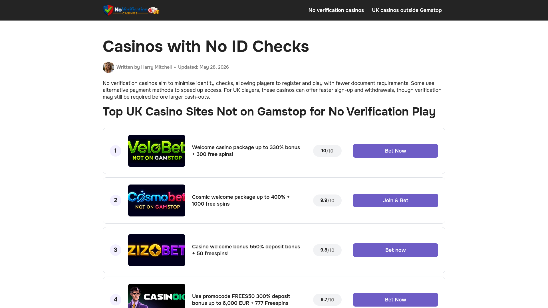 Website screenshot