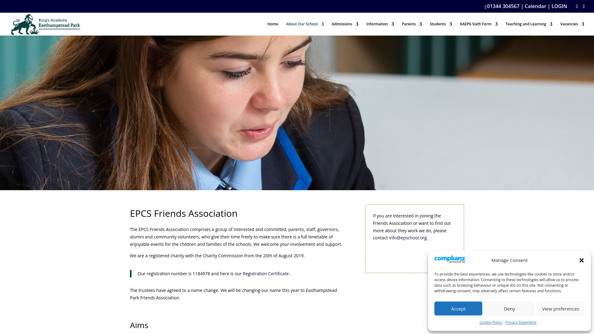 Website screenshot