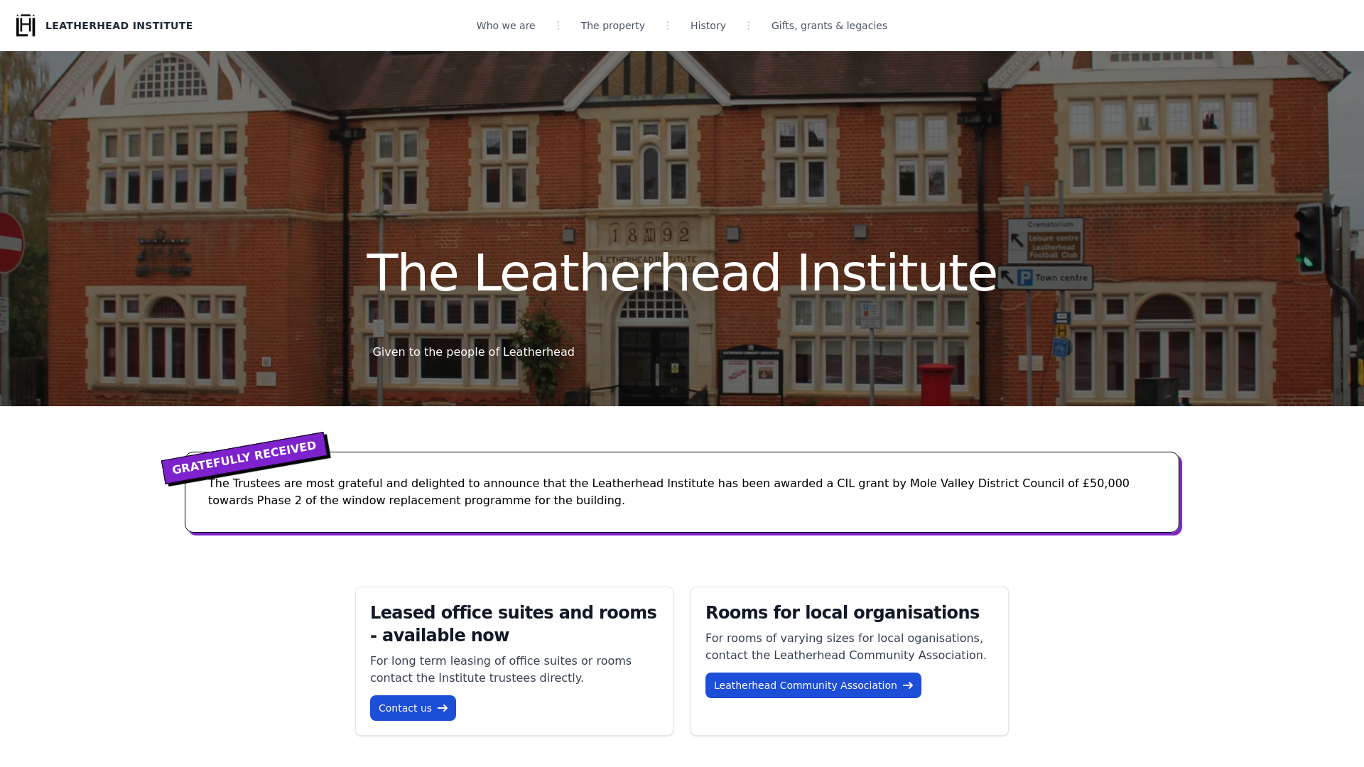Website screenshot