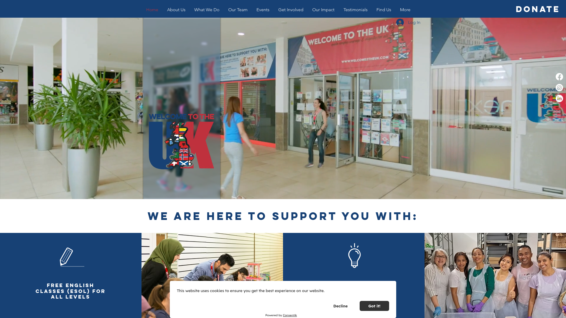 Website screenshot
