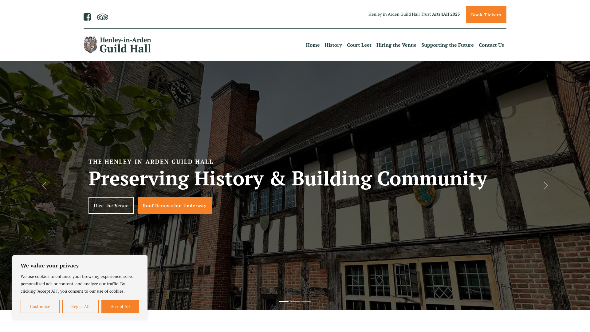 Website screenshot