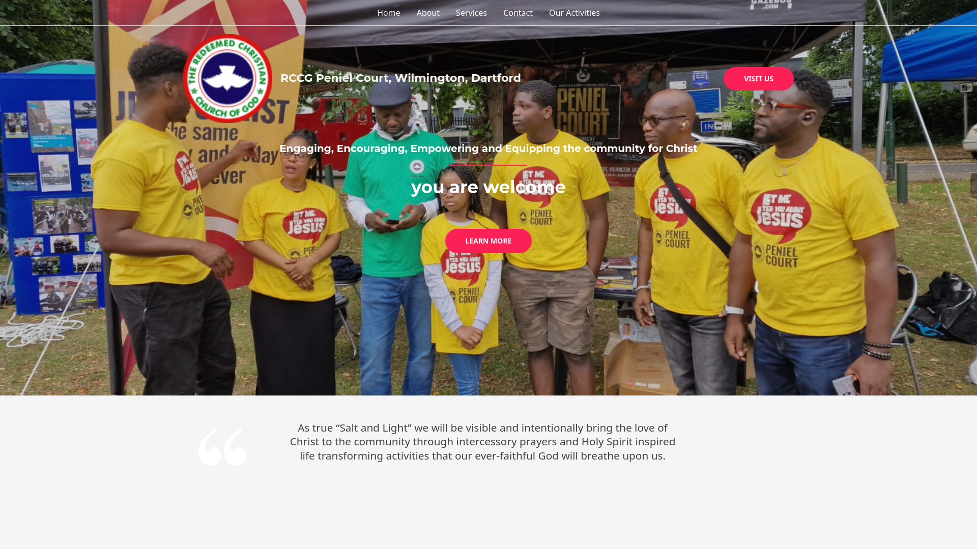 Website screenshot