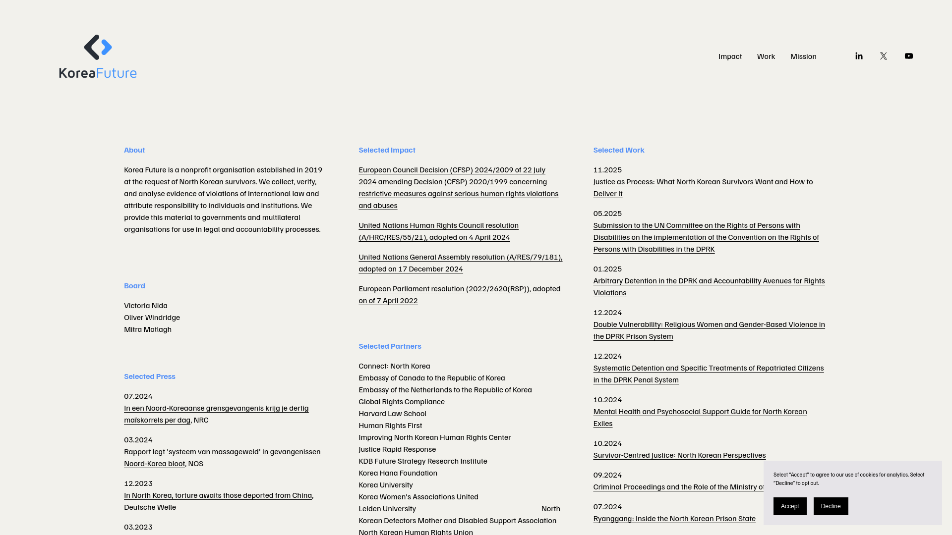 Website screenshot