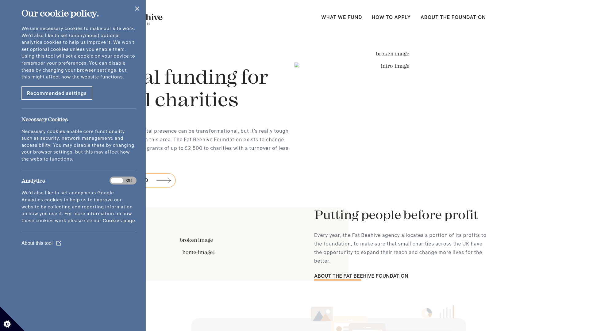 Website screenshot
