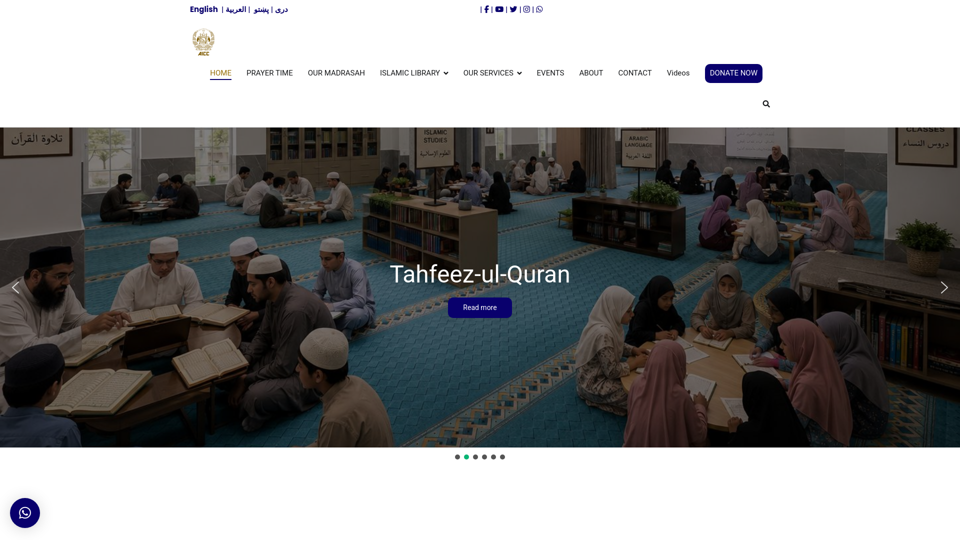 Website screenshot