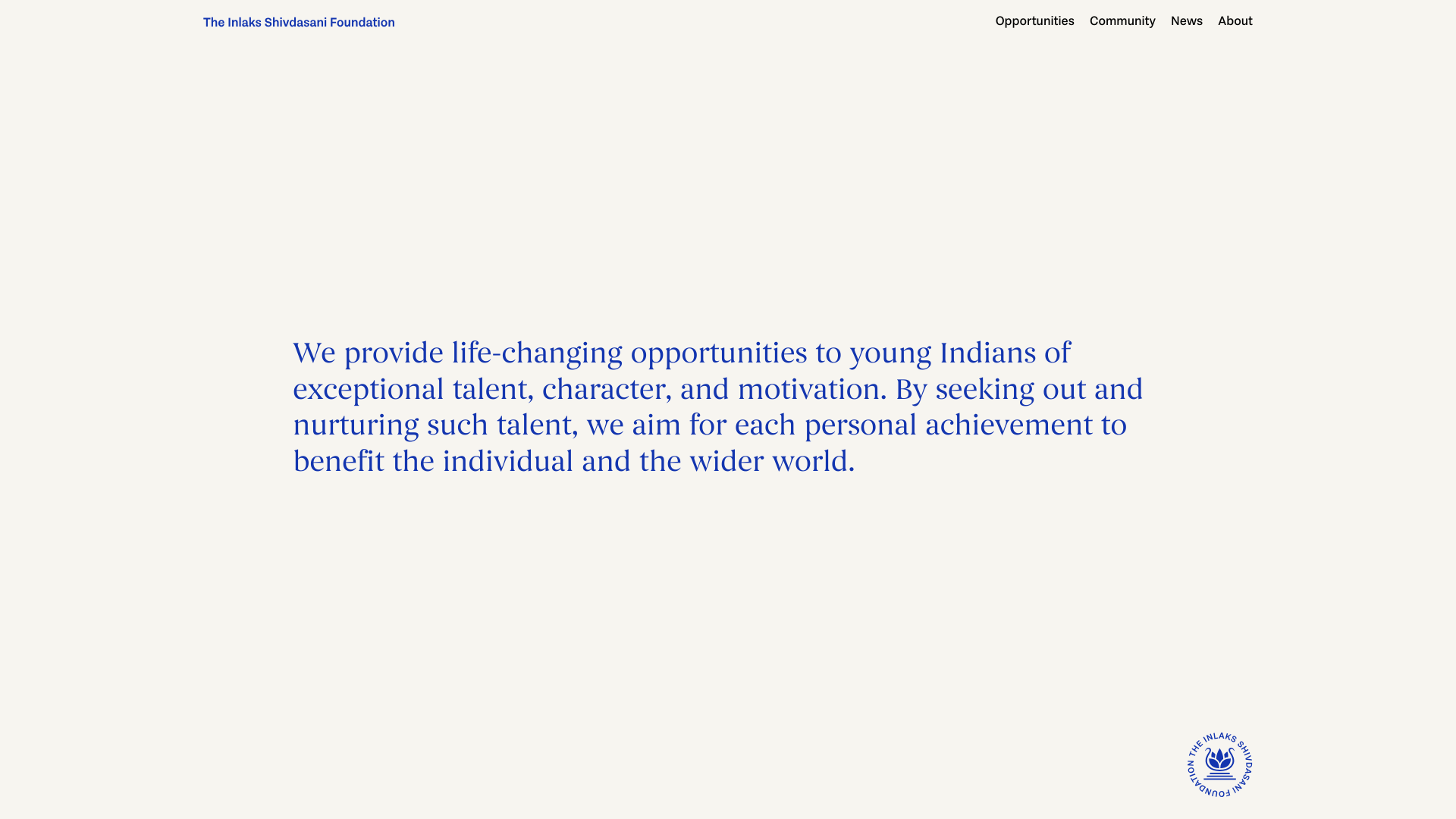 Website screenshot