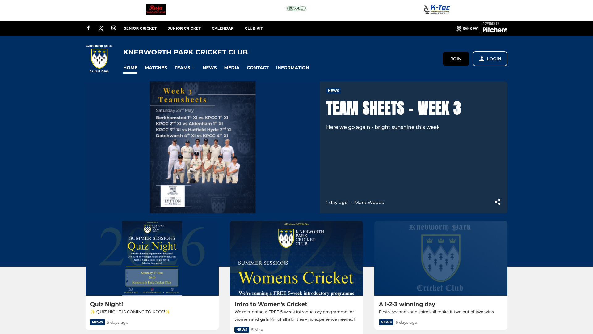 Website screenshot