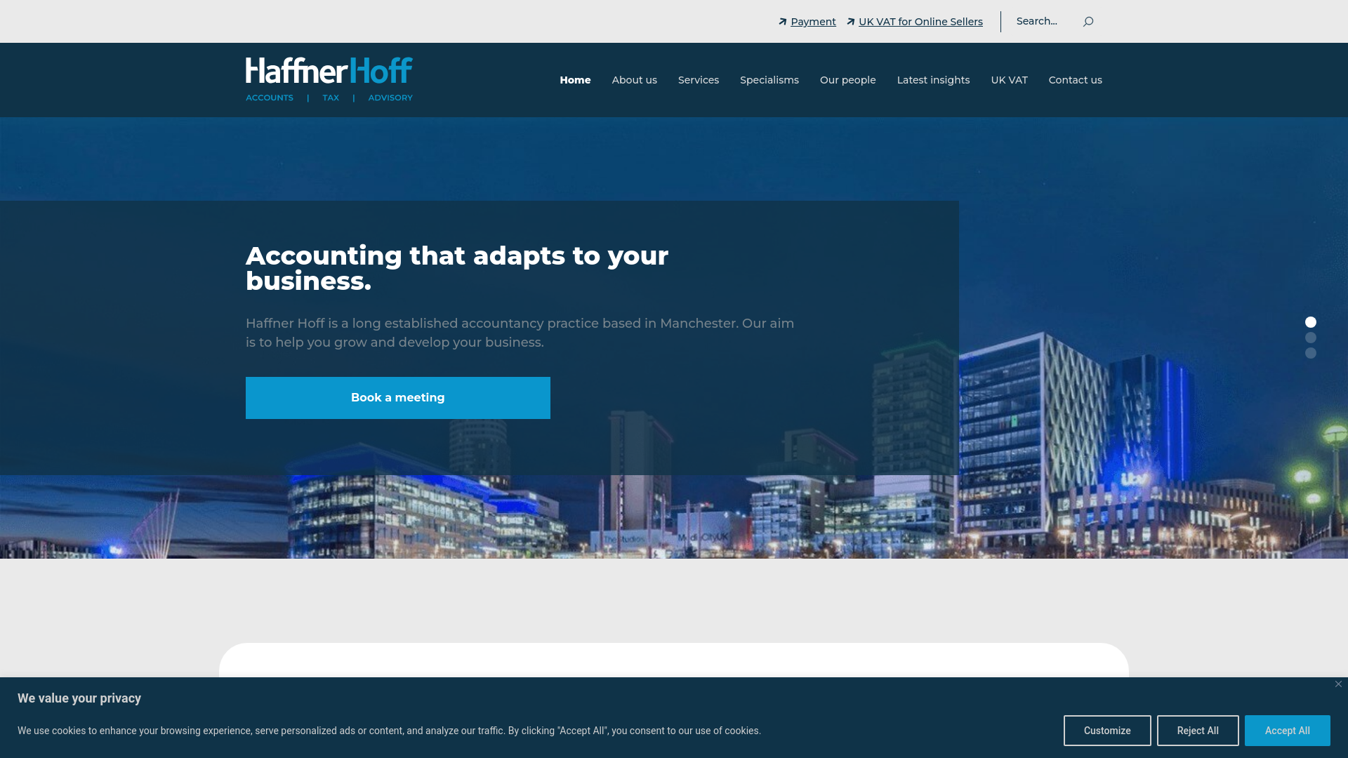 Website screenshot