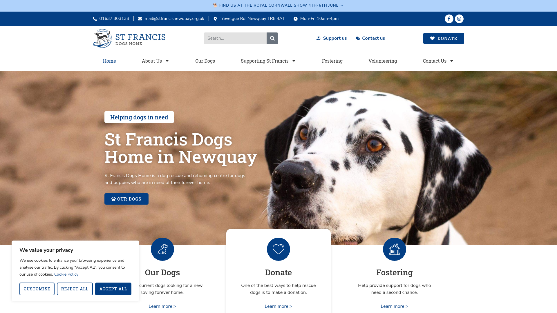 Website screenshot