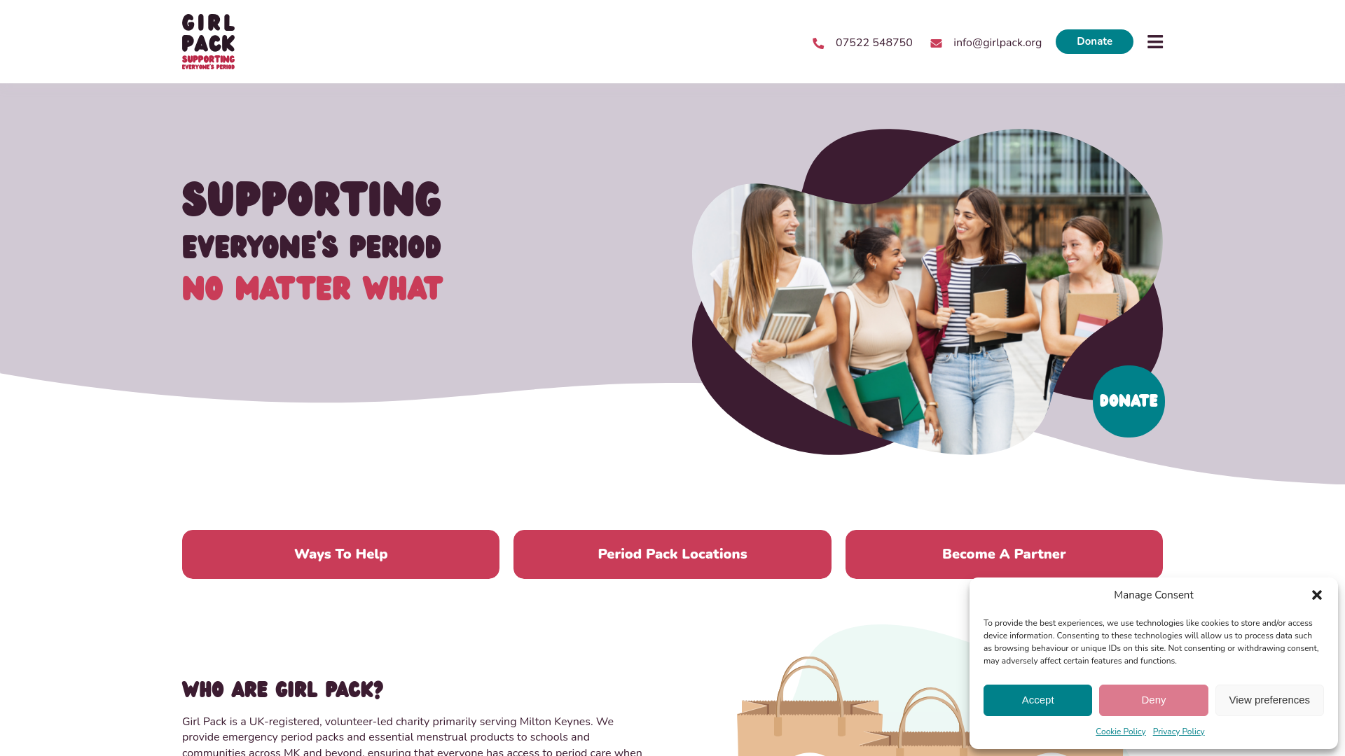 Website screenshot