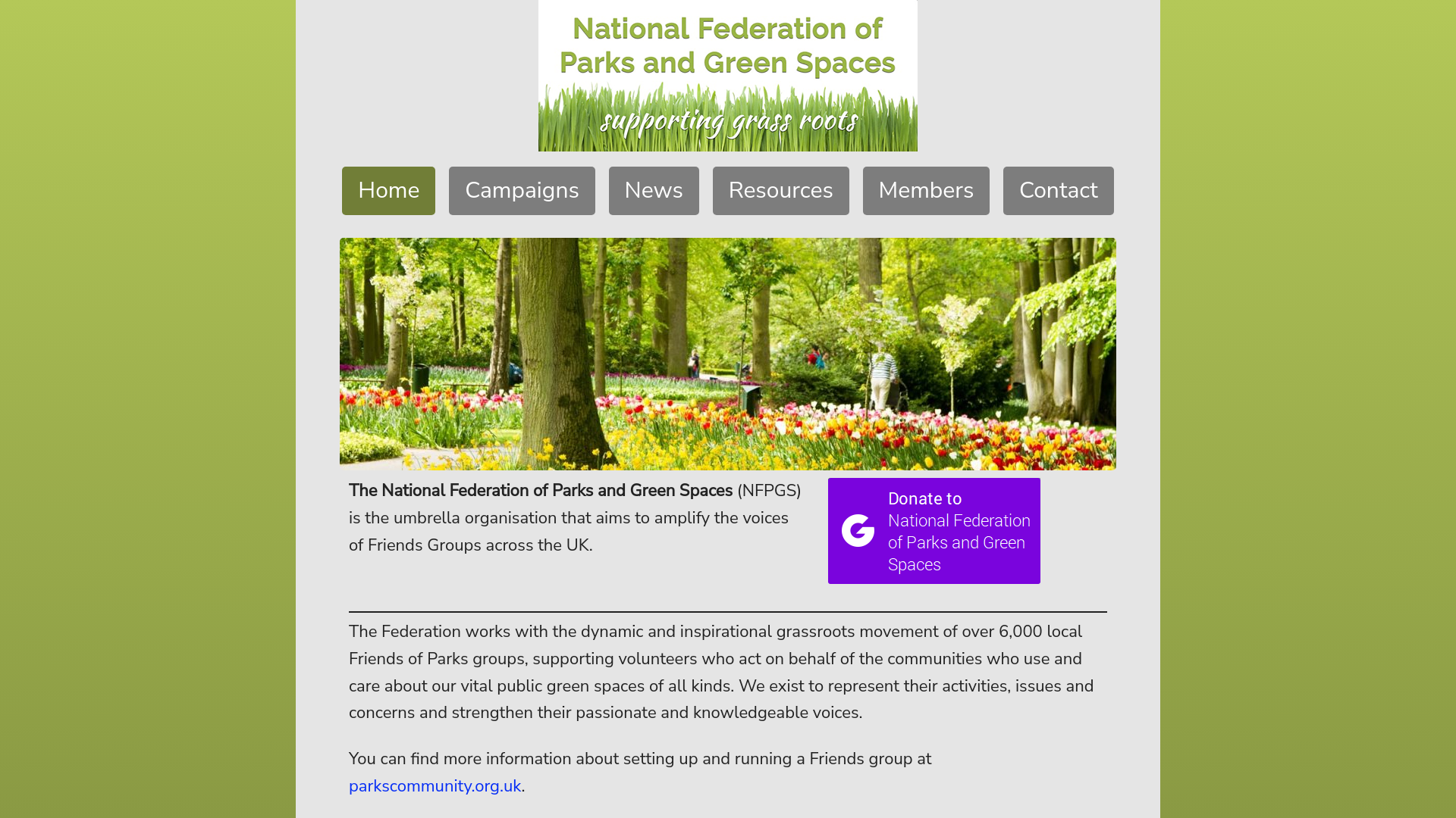 Website screenshot