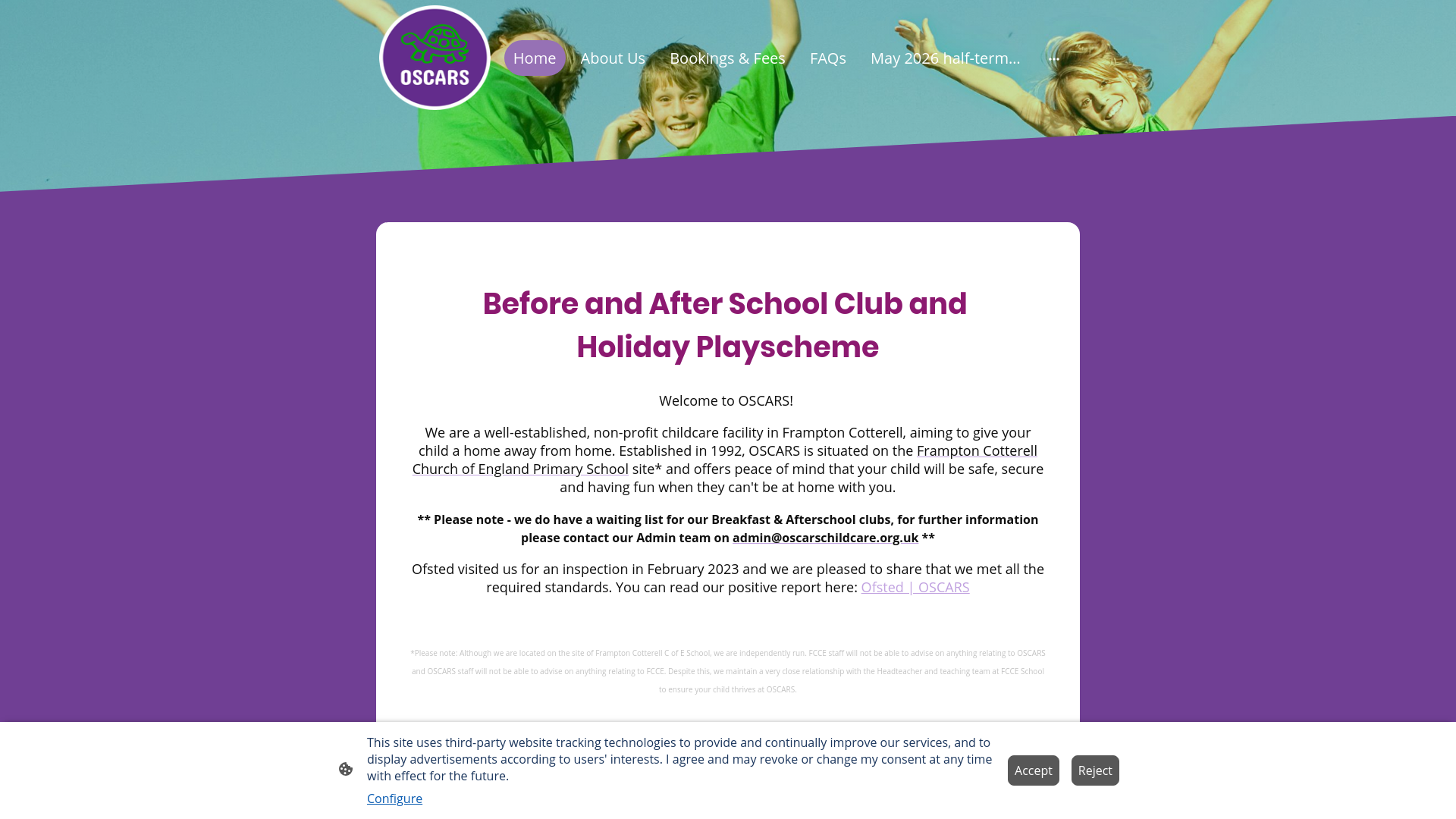 Website screenshot