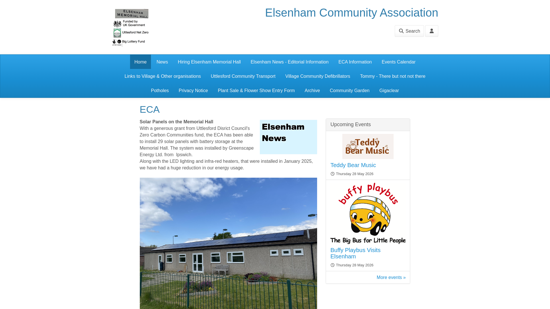 Website screenshot