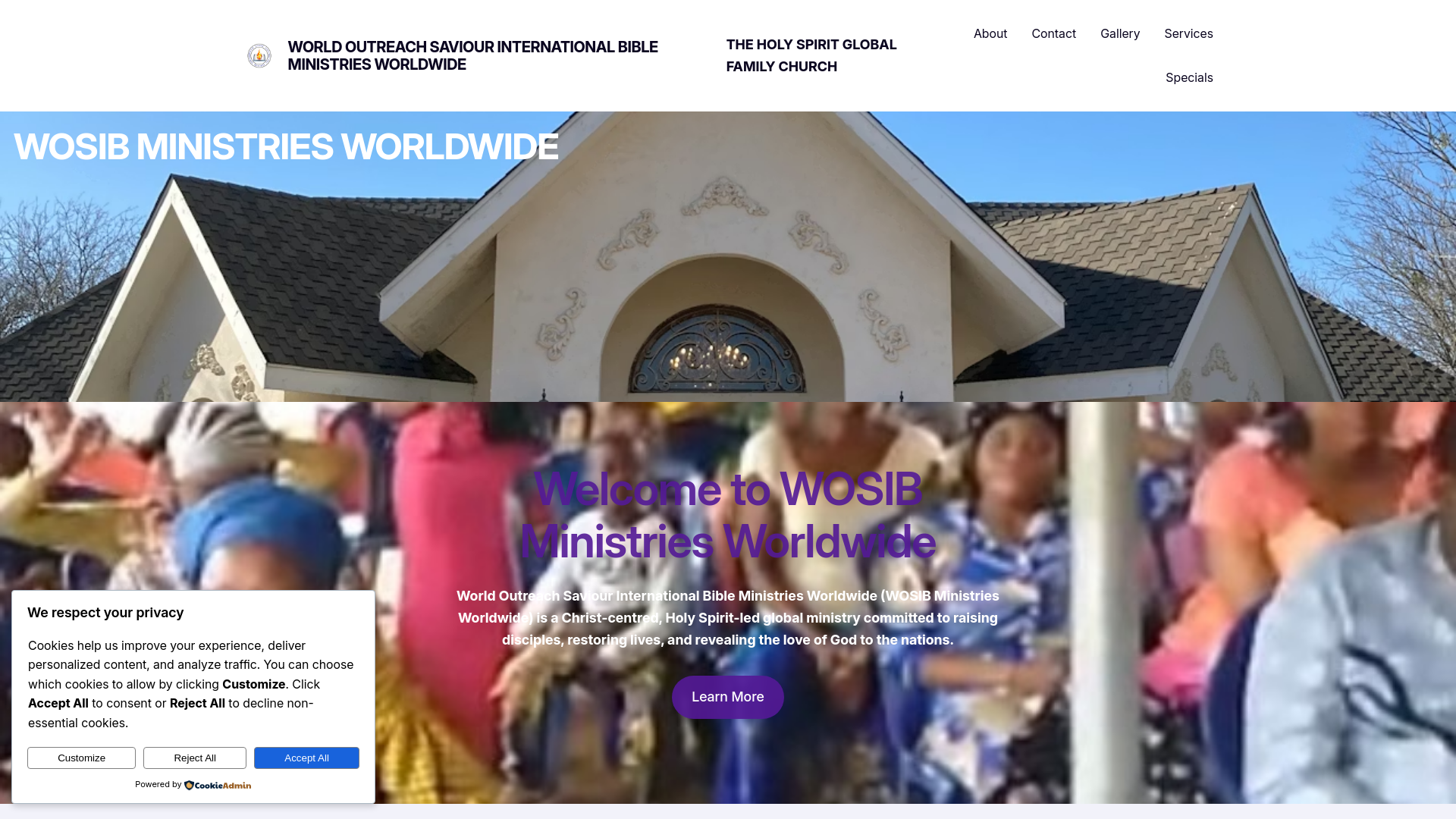 Website screenshot