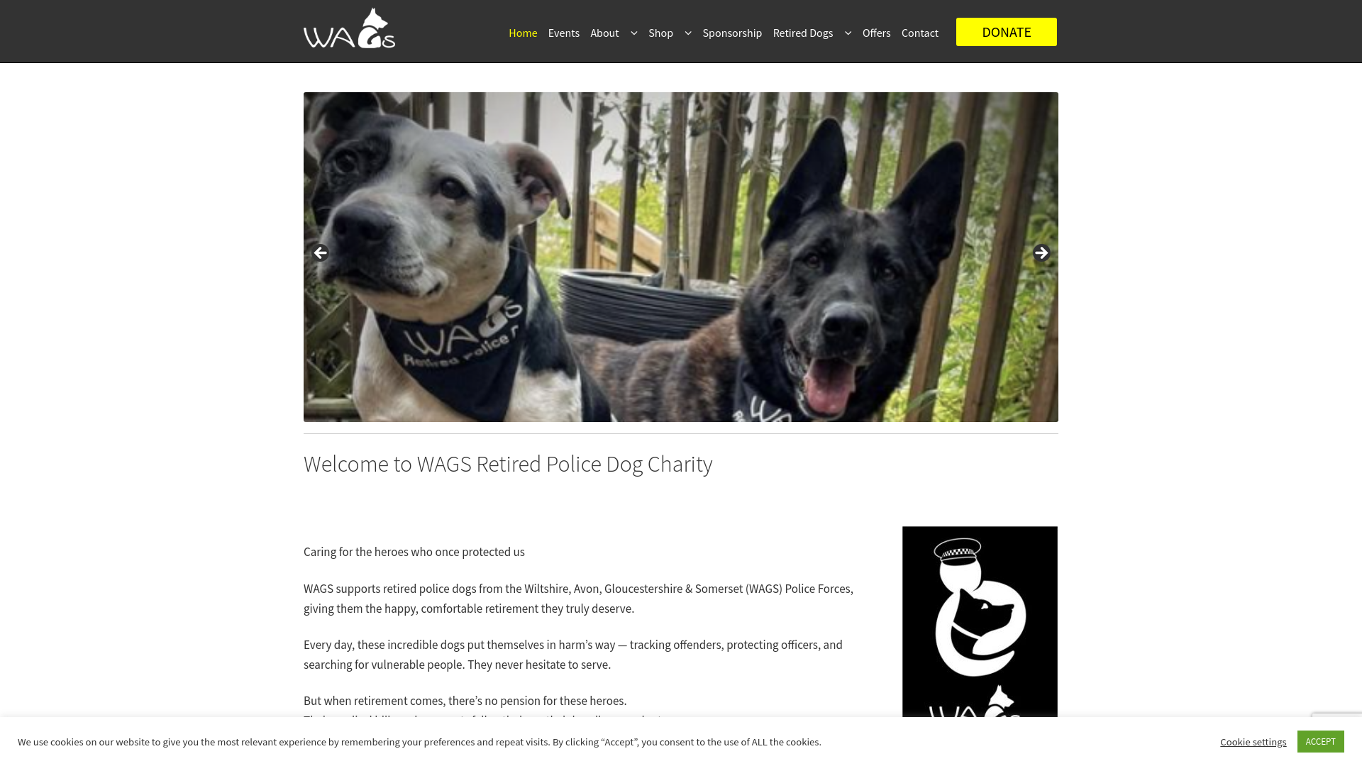 Website screenshot