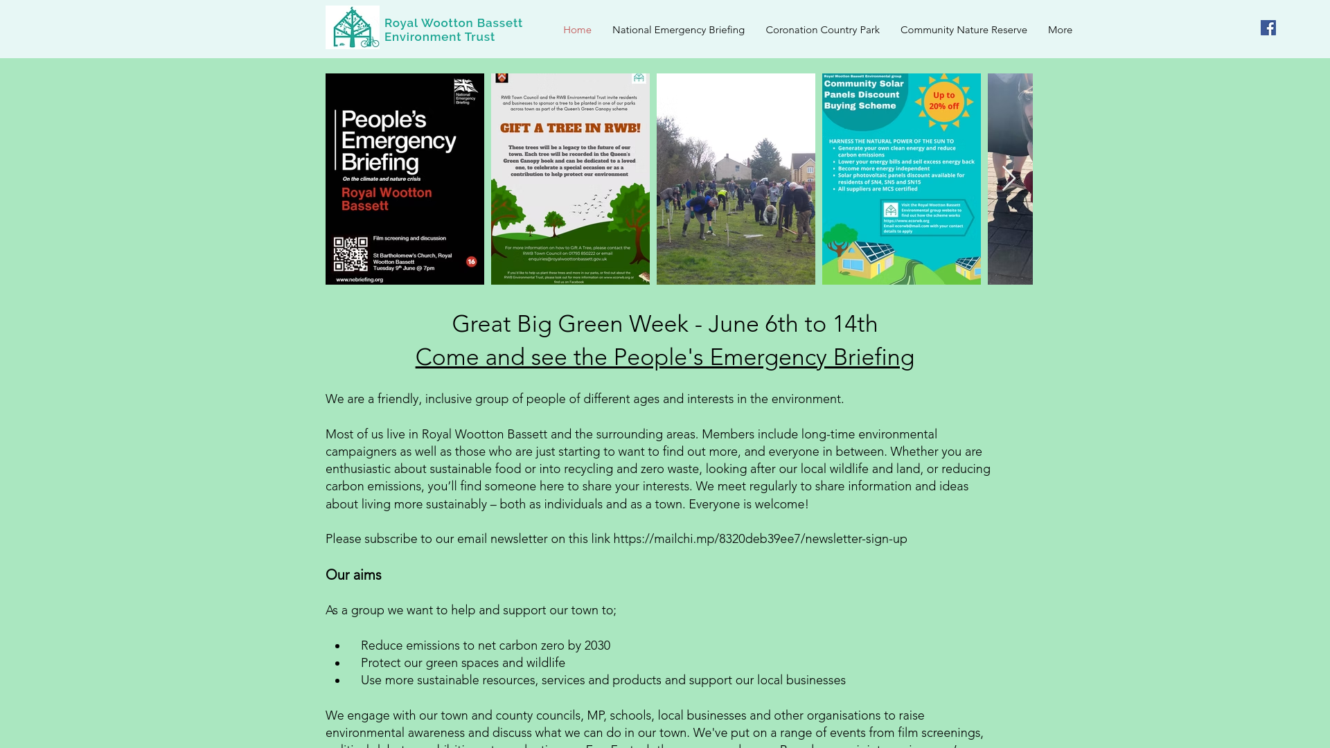 Website screenshot