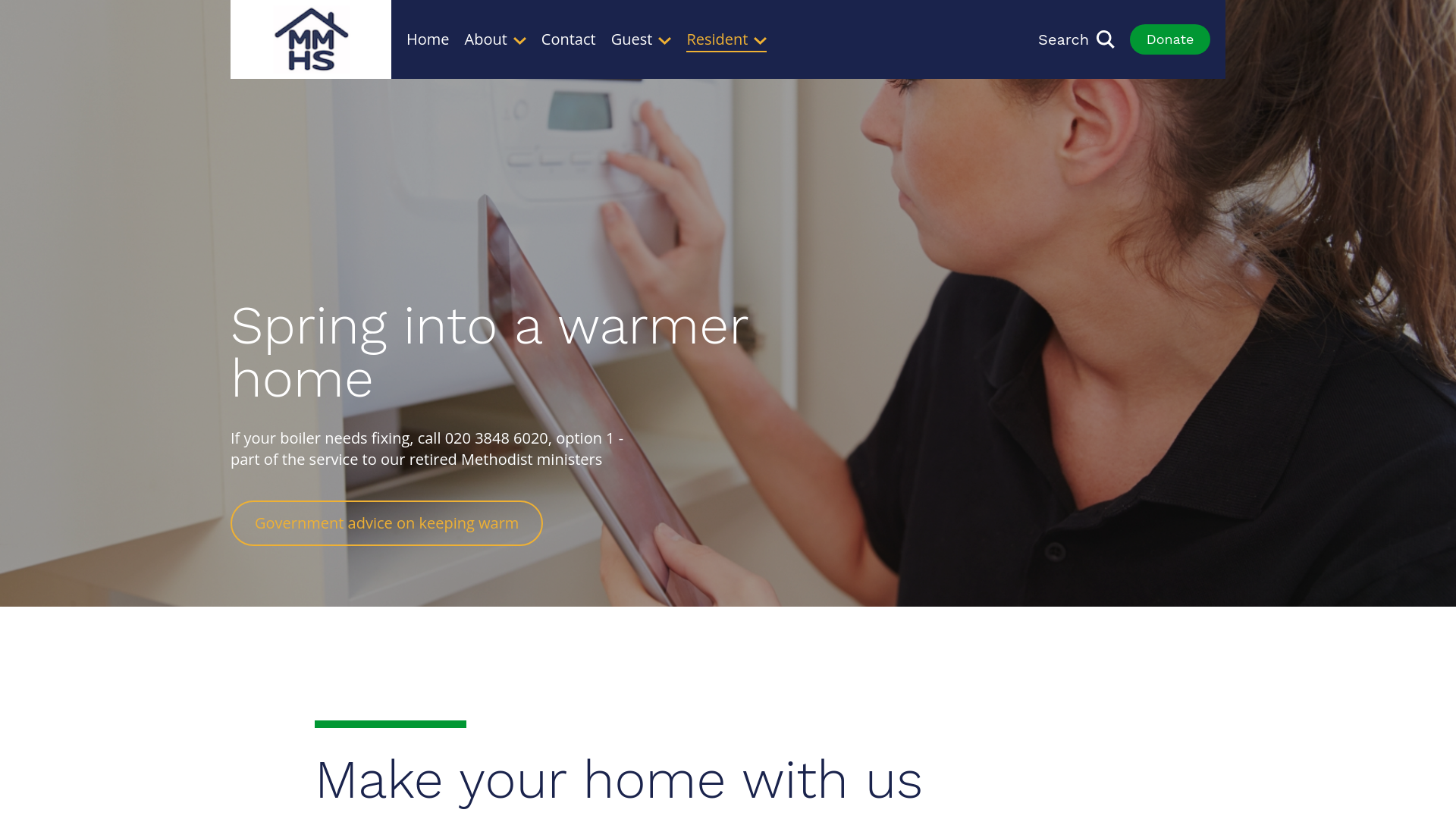 Website screenshot