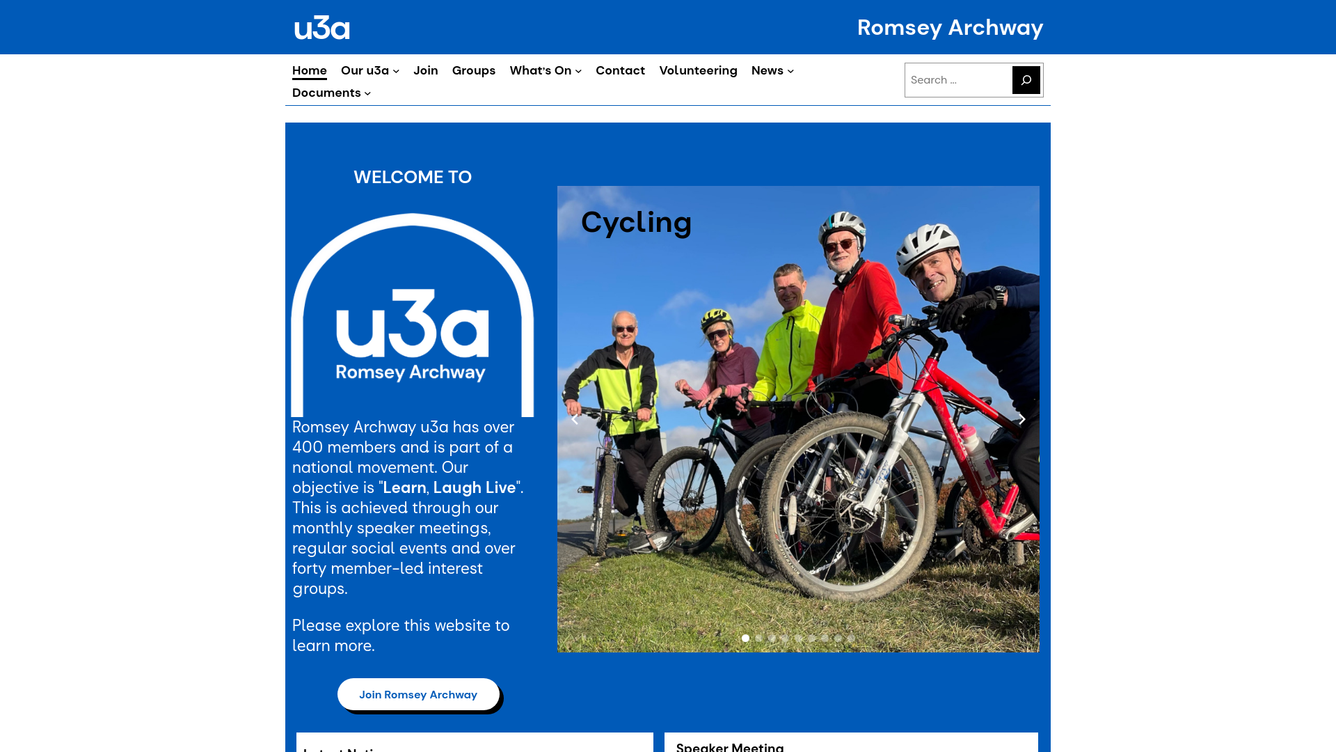 Website screenshot