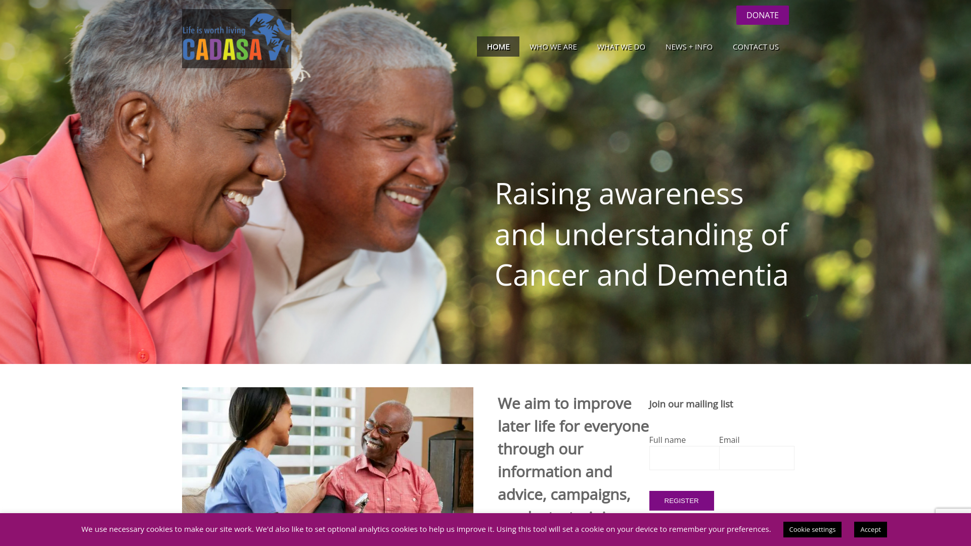 Website screenshot