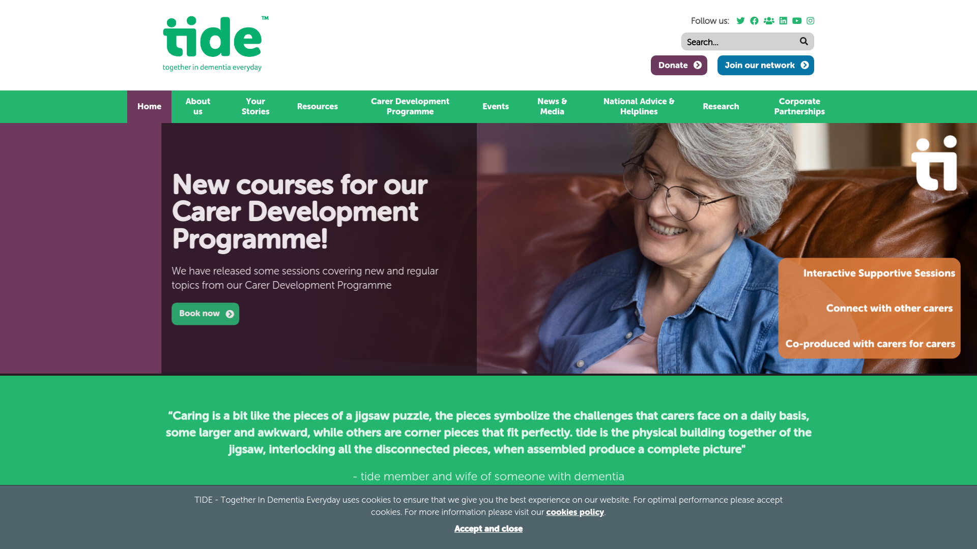 Website screenshot