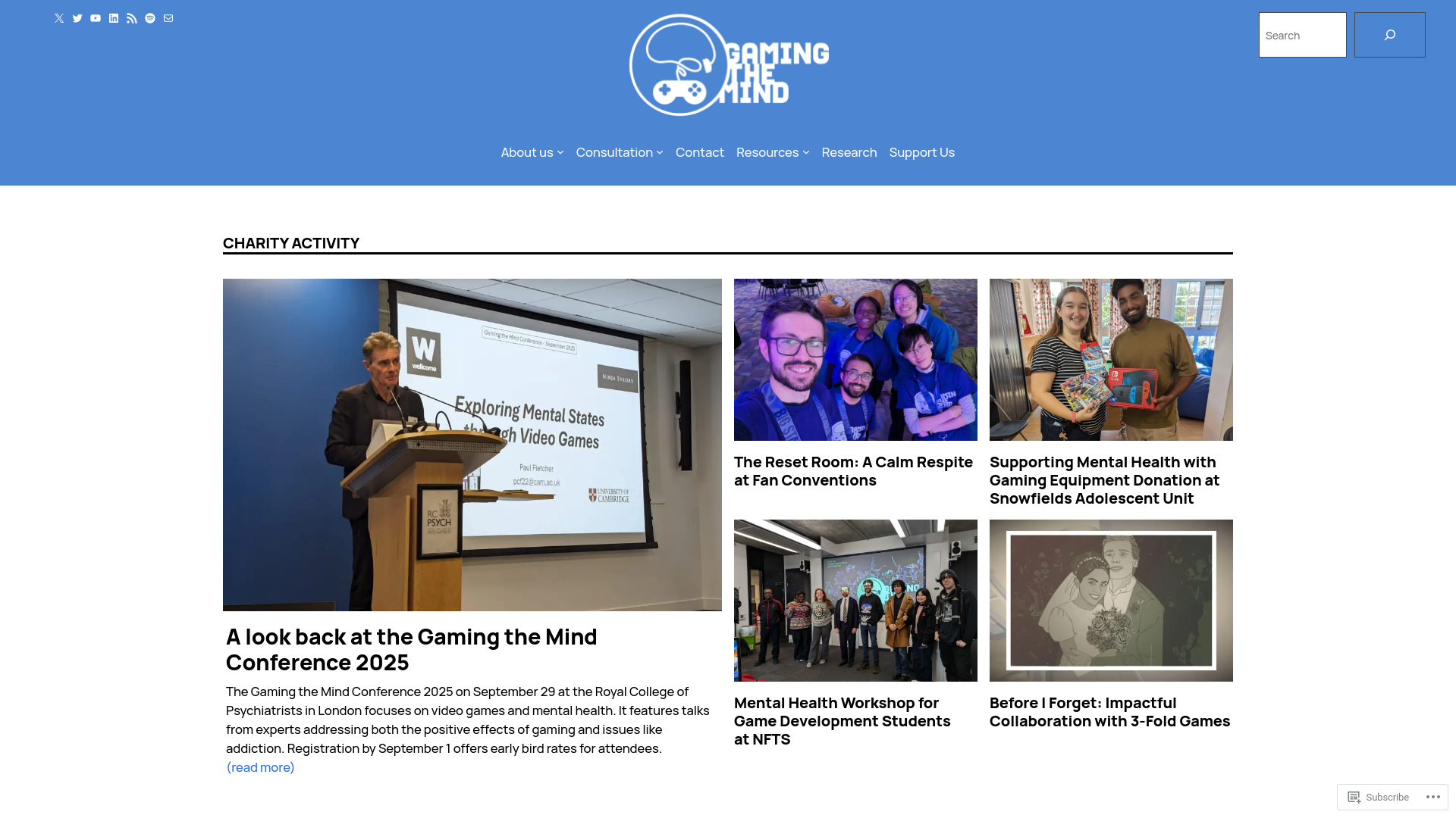 Website screenshot