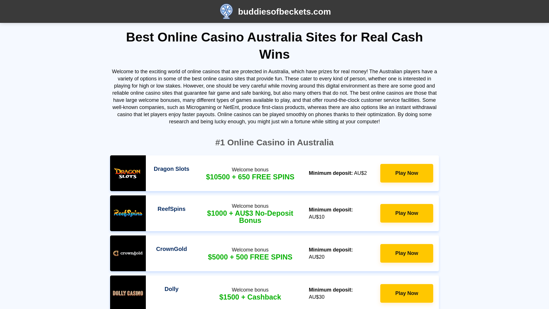 Website screenshot