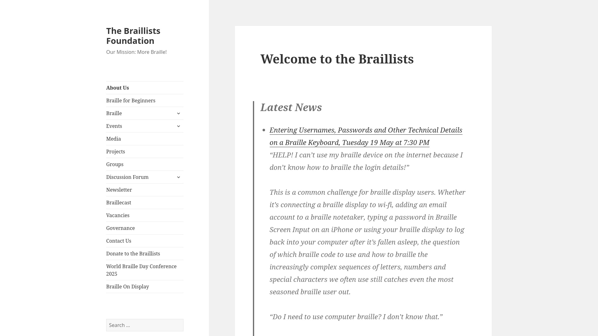 Website screenshot